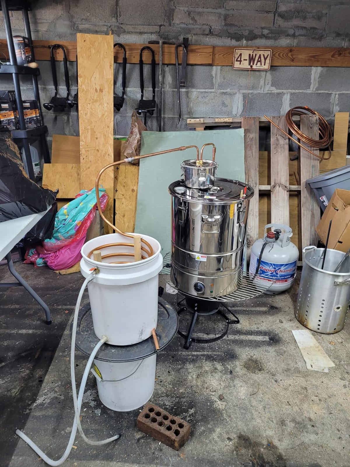 VEVOR Electric Alcohol Still 13Gal/50L, 230V/60Hz, Alcohol Distiller, Distillery Kit for Alcohol include Pump & One-way Exhaust Valve & Thermometer customer photo 1