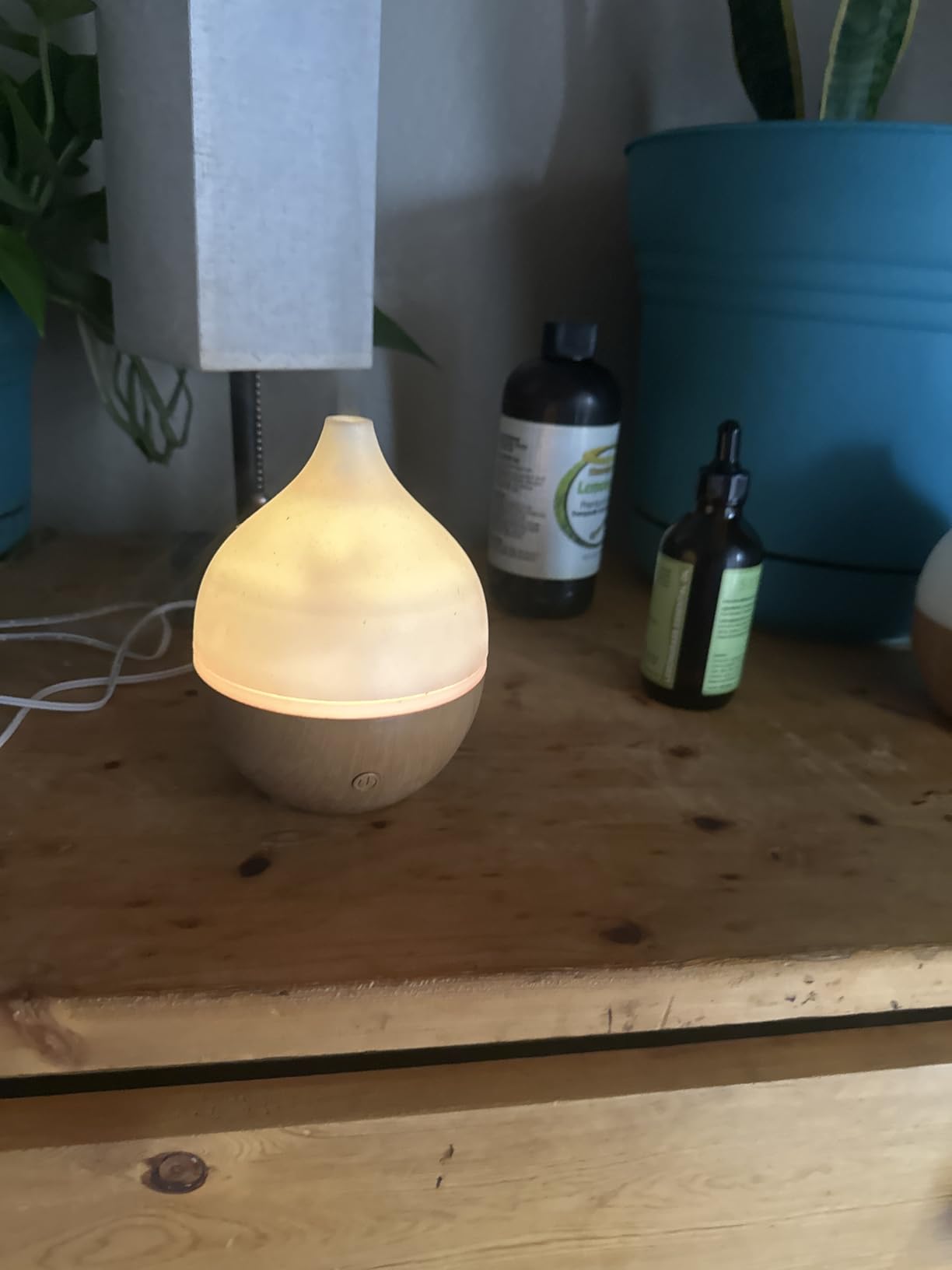 SALKING Essential Oil Diffuser 2 Pack, 100ml Aromatherapy Diffuser for Home | Cool Mist Humidifier with Auto Shut-Off, Ultrasonic Diffusers for Essential Oils, Warm White Lights, Quiet, Bedroom, Office customer photo 1