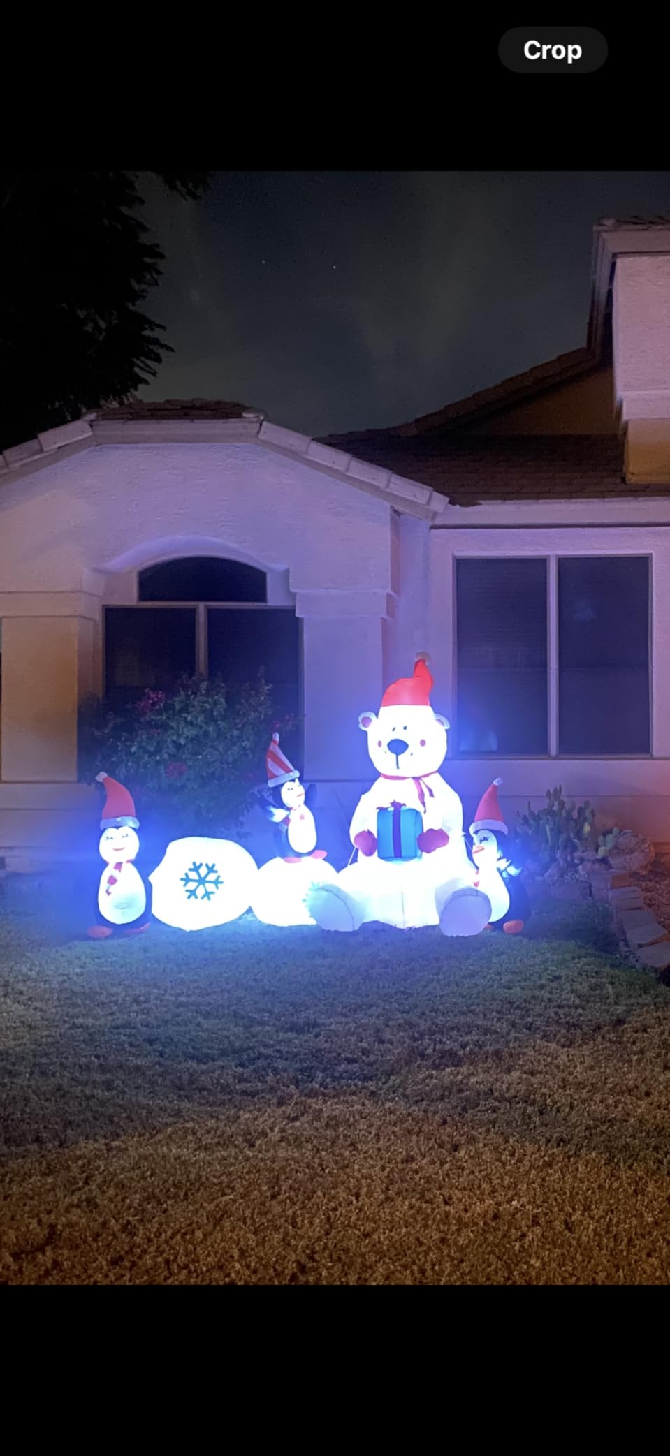 10ft Christmas Inflatable Outdoor Decoration Inflatable Yard Decoration Inflatable Santa Claus and Snowman Arch Decoration Built-in LED Lights for Christmas Holiday Party, Garden Decoration customer photo 1