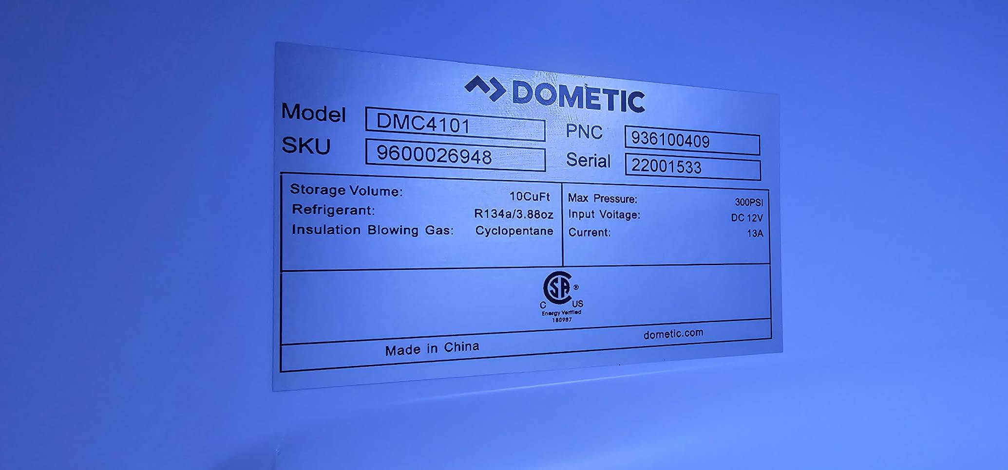 Dometic DMC 4101 Refrigerator Left Hinge customer photo 2