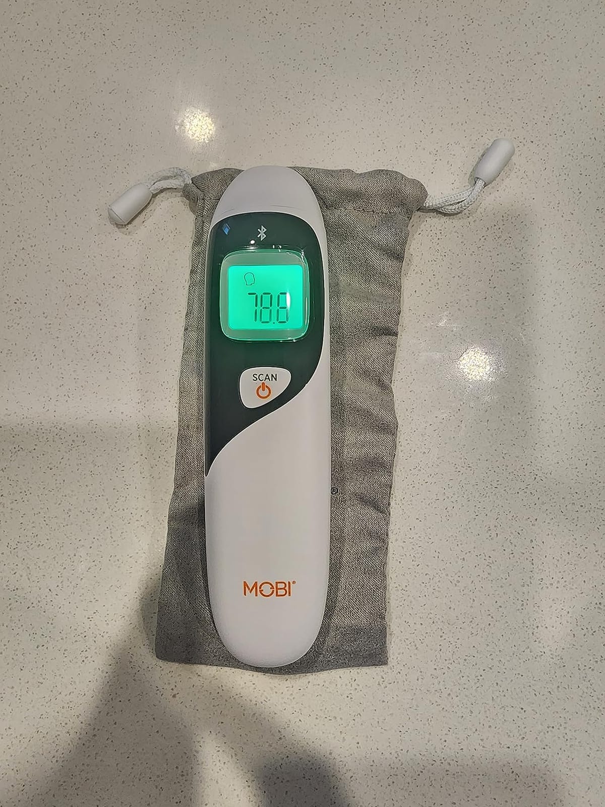 MOBI Connect Ear and Forehead Thermometer | Fever Indicating Light, Infant and Adult Mode, Smart App Integration, Batteries and Carrying Case Included customer photo 2