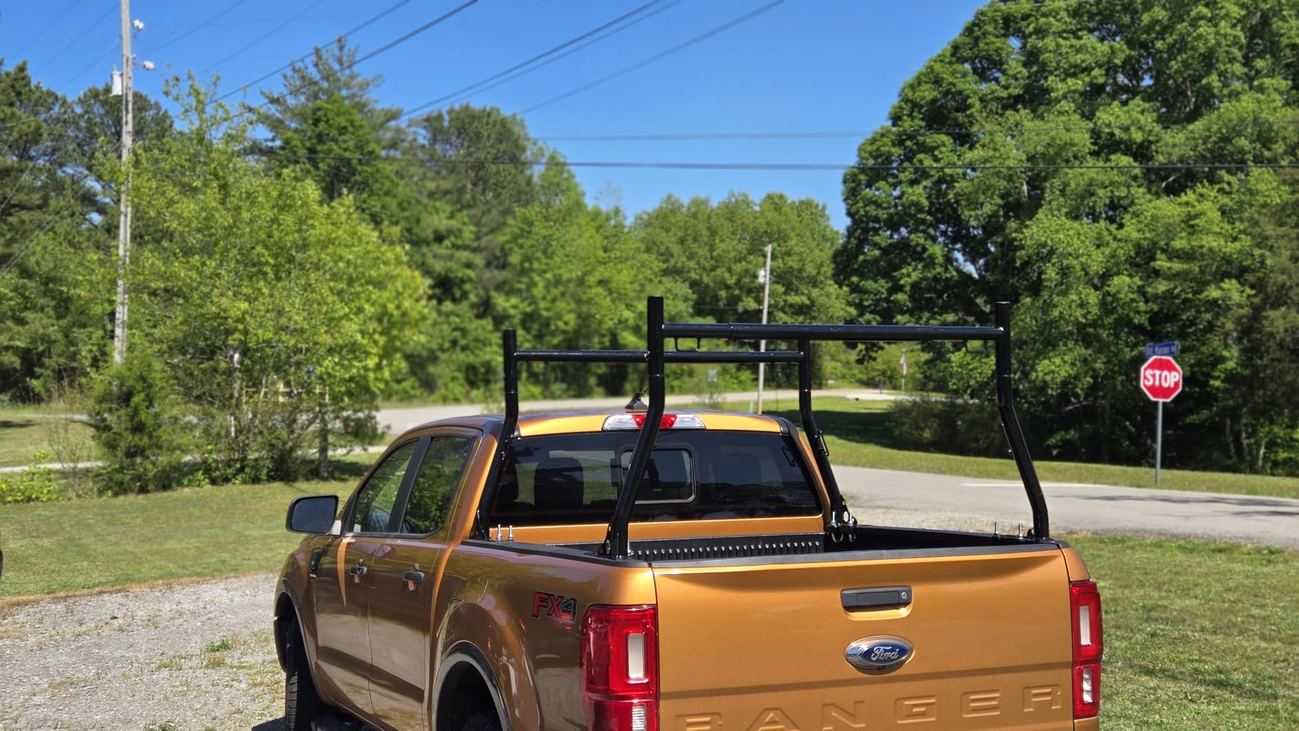 JY PERFORMANCE Truck Bed Ladder Racks, 800 lbs Capacity, Non-Drilling | Pickup Cargo Carrier, Steel, 49