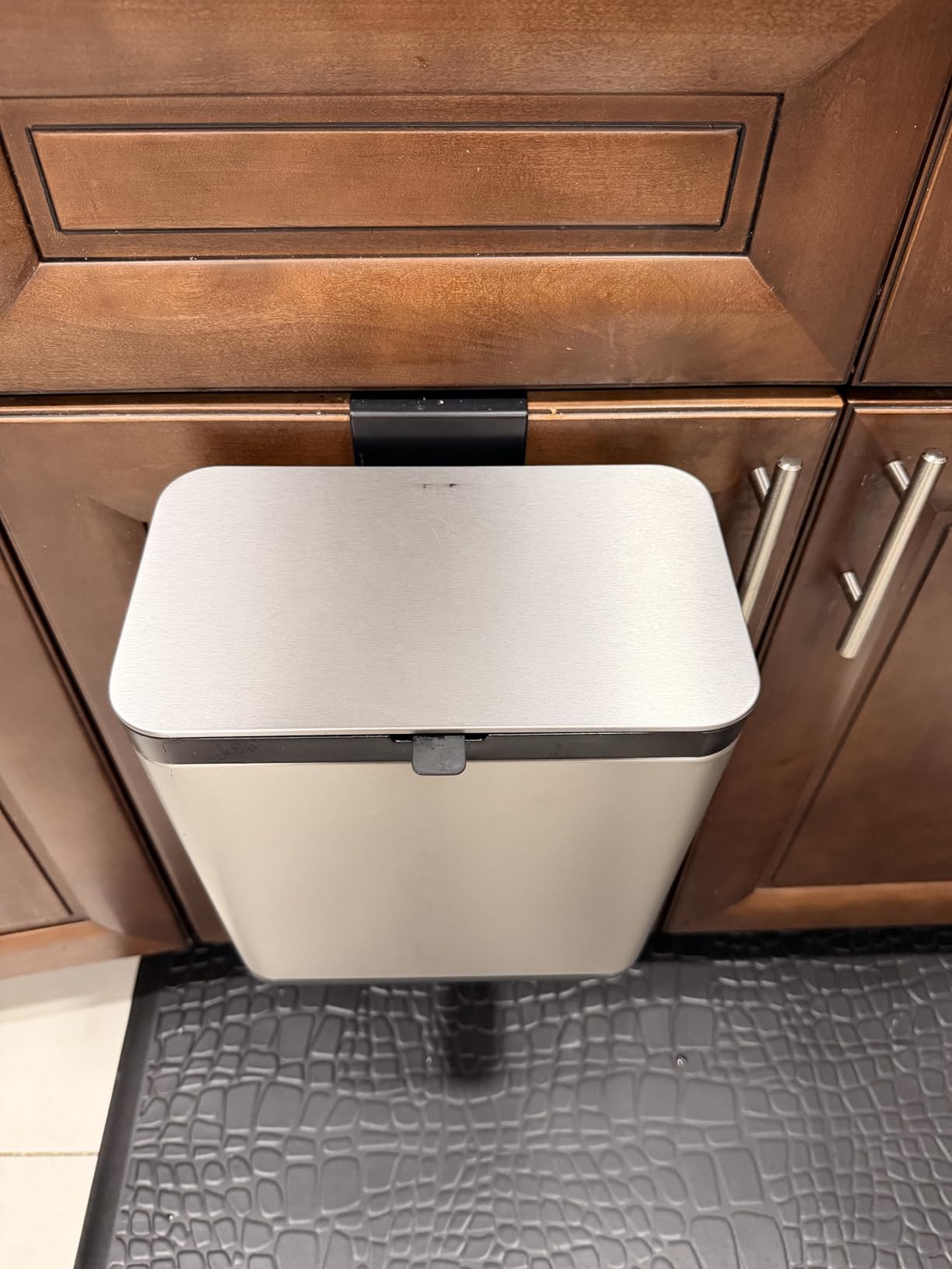 EKO Kitchen Compost Bin, 7L / 1.85 Gal Stainless Steel with Removable Inner Bucket and Deodorizer Compartment, 2-in-1 Countertop Compost Bin with Lid, Food Waste Caddy for Kitchen (MMT & Black Finish) customer photo 1