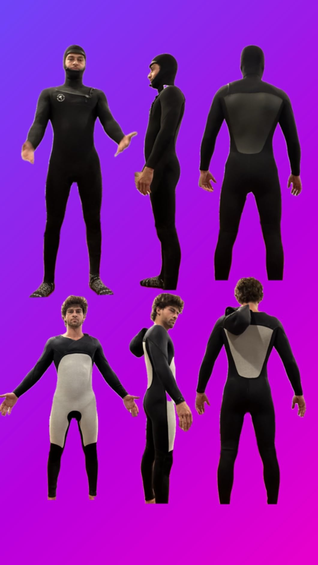 Ho Stevie! Men's 5/4mm Hooded Surfing Wetsuit - Chest Zip Fullsuit with Hood customer photo 1