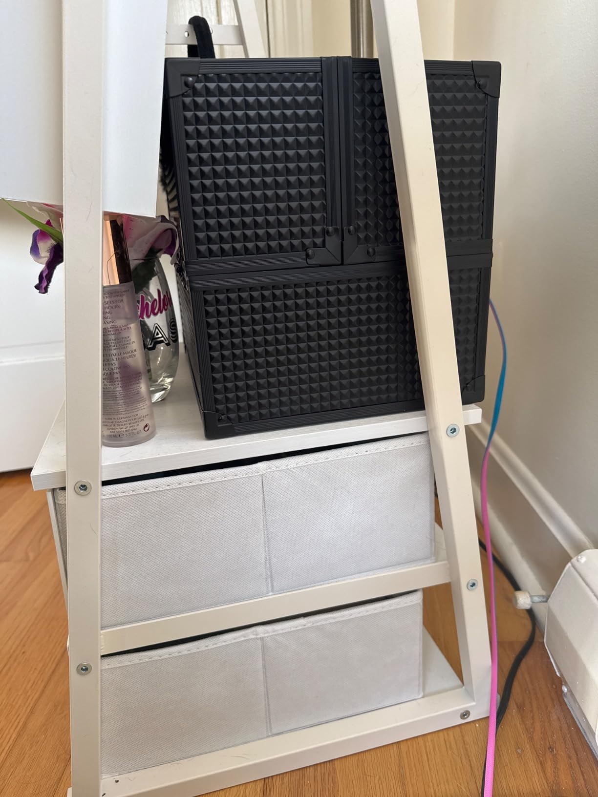 Nicetree Mirror Jewelry Cabinet, Lockable Full Length Mirror, 2 Drawers | Standing Jewelry Armoire with Mirror, Mirror with Jewelry Storage, Adjustable Angles, Easy Assembly, Gift Idea, Rustic Brown customer photo 1