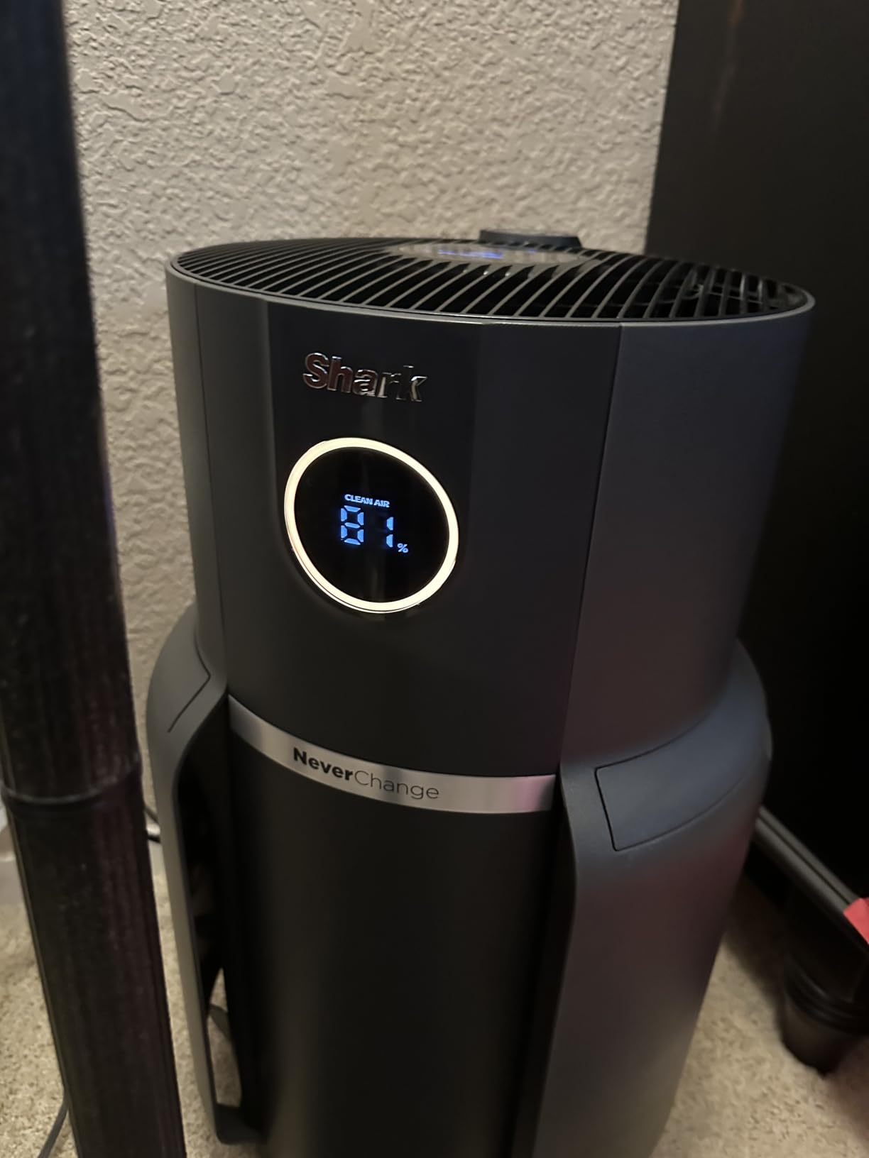 Shark NeverChange Air Purifier Max, HP301, Grey | 1,300 Sq. Ft. for Large Room, Kitchen, Office, HEPA-Exceeding Filter, Captures Pollutants, Pet Dander, Dust, Odor, and More customer photo 2