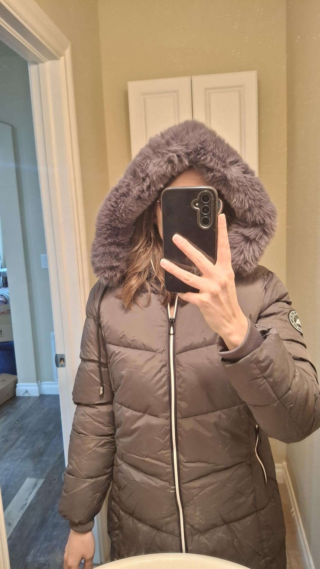 MOERDENG Women's Winter Puffer Jacket Fashions Down Coats customer photo 2