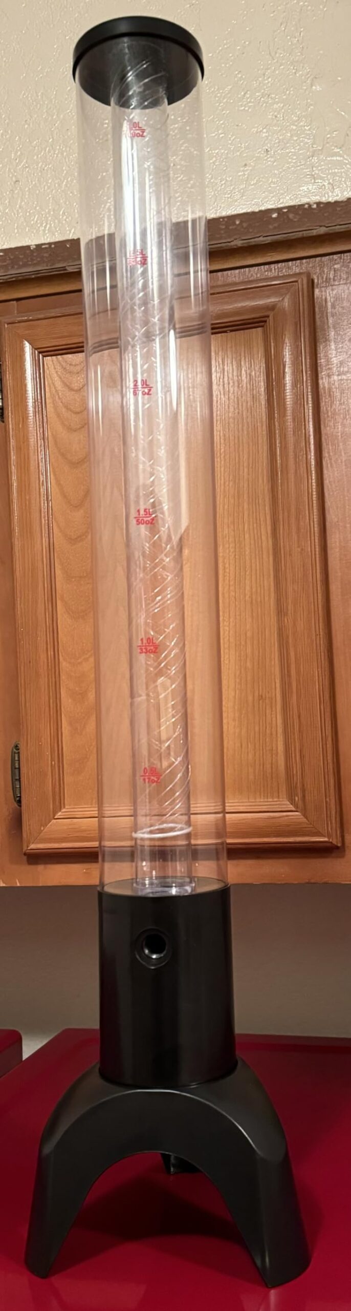 Mimosa Tower, 100oz/3L Drink Tower Dispenser with Ice Tube and LED Light, Tabletop Beer Dispenser (1pc) customer photo 1