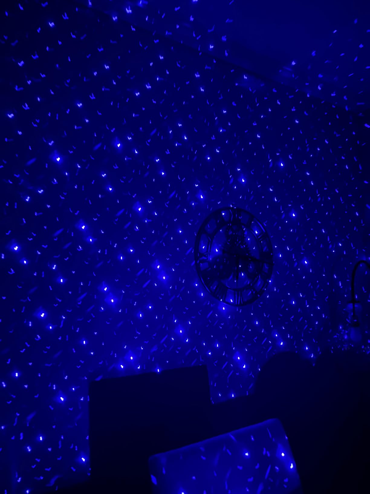 Laser Christmas Projector Lights Outdoor, Waterproof Christmas Decorations Moving Stars Light Show, Remote Control Timer, Holiday Projector Decorations for House, Yard & Garden customer photo 1