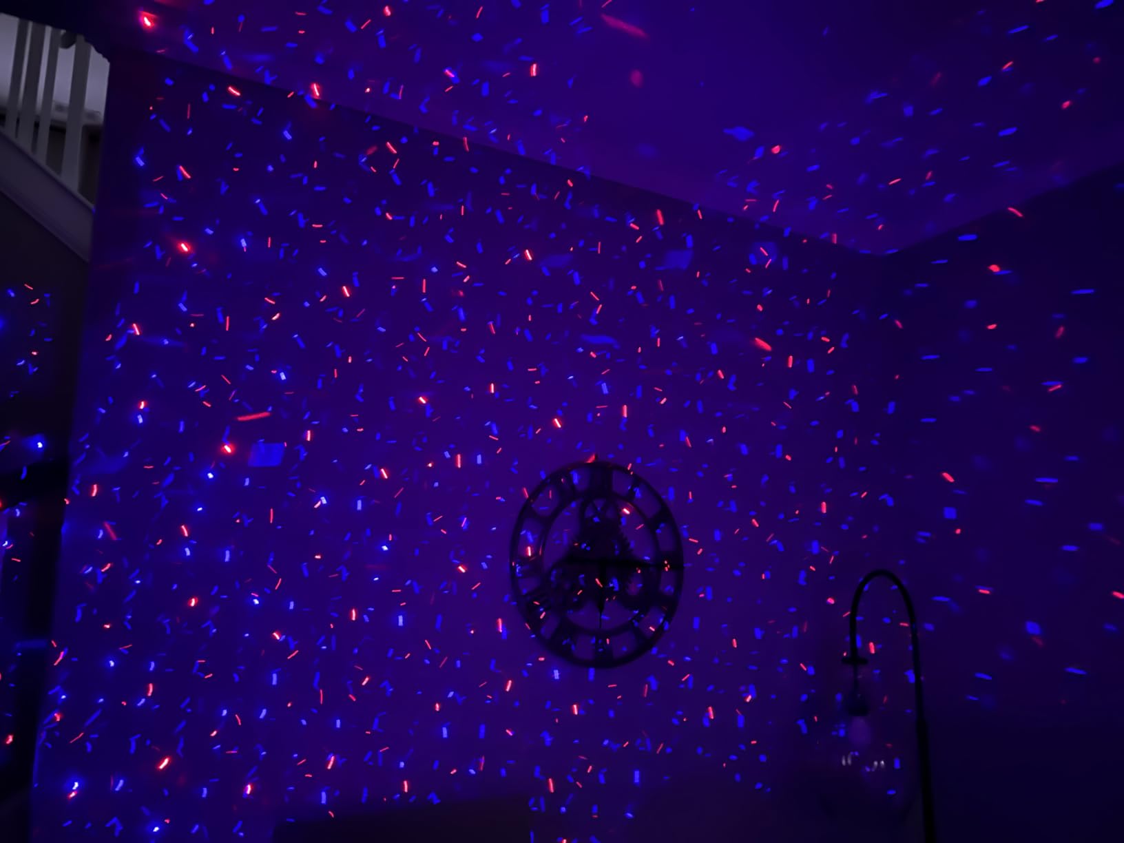 Laser Christmas Projector Lights Outdoor, Waterproof Christmas Decorations Moving Stars Light Show, Remote Control Timer, Holiday Projector Decorations for House, Yard & Garden customer photo 2