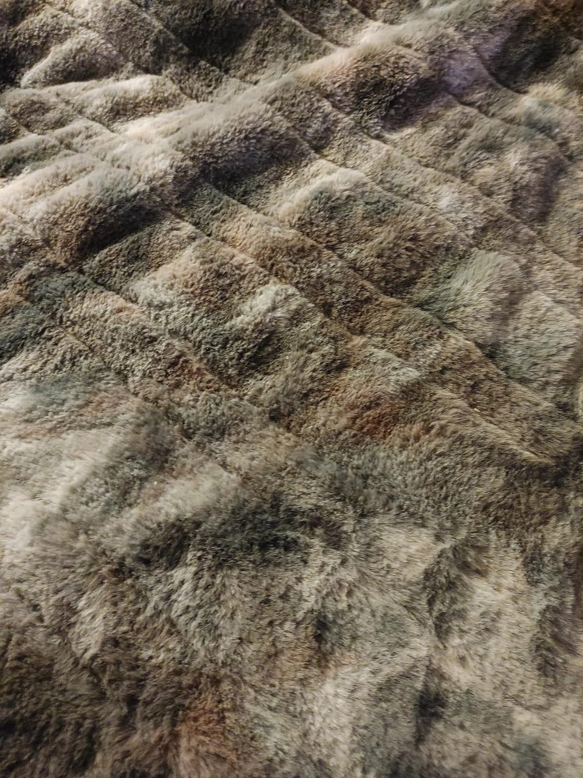 MAXEVE Electric Heated Throw Faux Rabbit Fur Blanket 8 Heating Levels | 8-Hour Auto Off, Fast Heating, Warm, Washable, Over-Heat Protection, ETL Certified, Grey customer photo 2