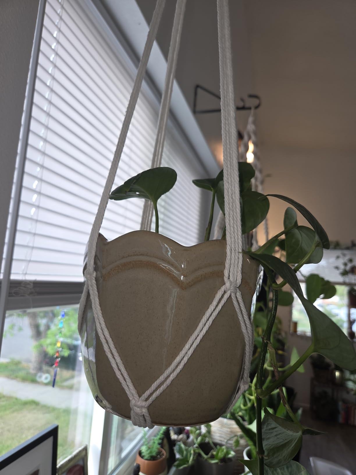 YIBOT 3 Pack Macrame Plant Hanger Indoor Hanging Planter (35
