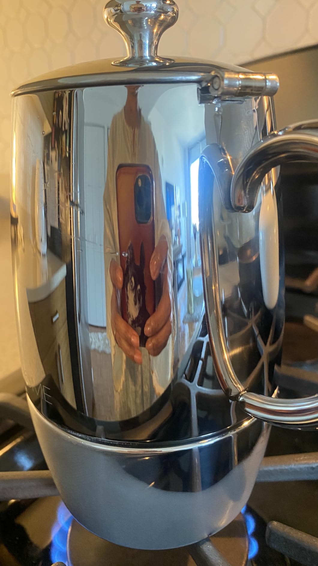 VeoHome Stovetop Espresso Coffee Maker - 10 Cups 500ml Multi-Stove Stainless Steel Induction Moka Pot - Unbreakable and Dishwasher-Safe Italian Style Caffe Machine customer photo 2