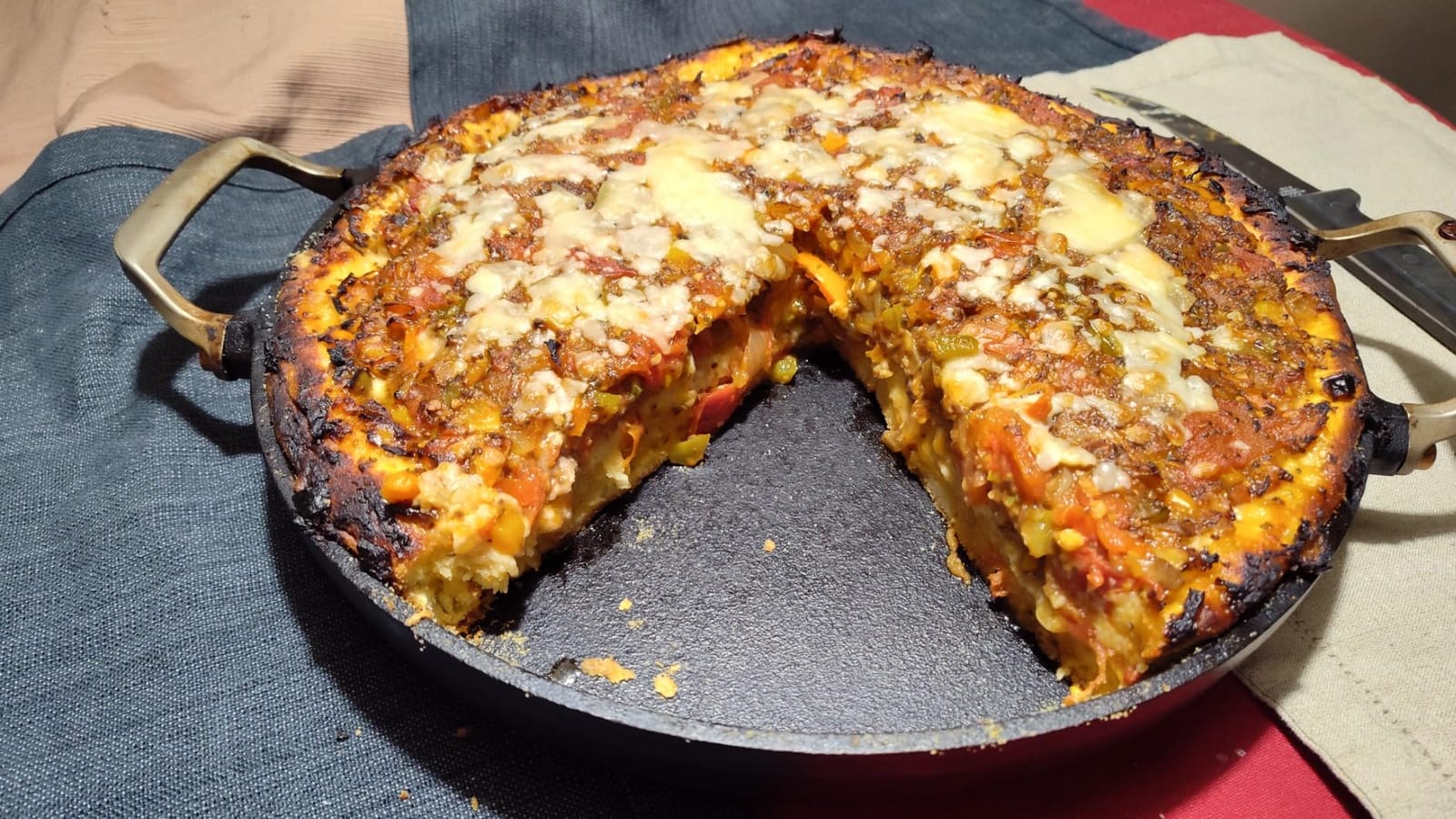 Outset BBQ Paella & Deep Dish Pizza Pan, 18.2