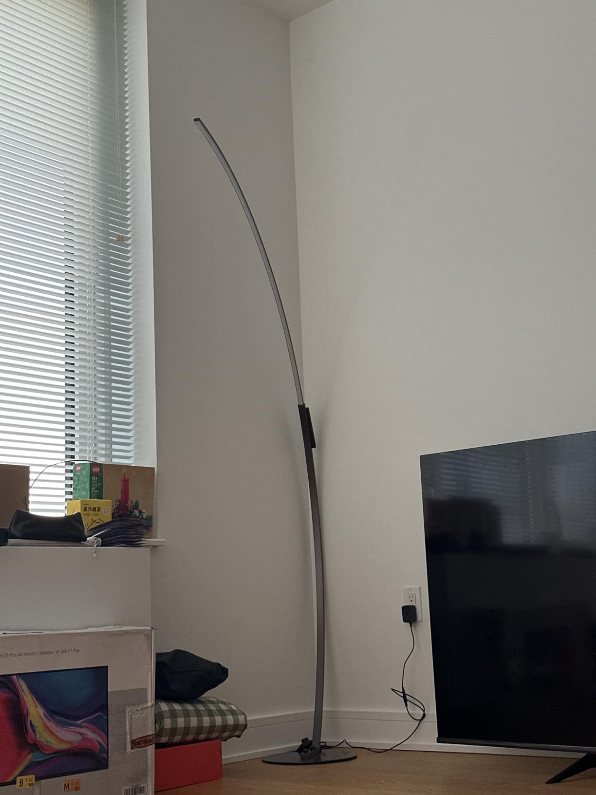 Dimmable LED Lamps for Living Room with 3 Color Temperatures, Ultra Bright 2000LM Arc Floor Lamps, Modern Standing Tall Lamp with Remote Control Reading Floor Lamp for Bedroom Office Classroom customer photo 2
