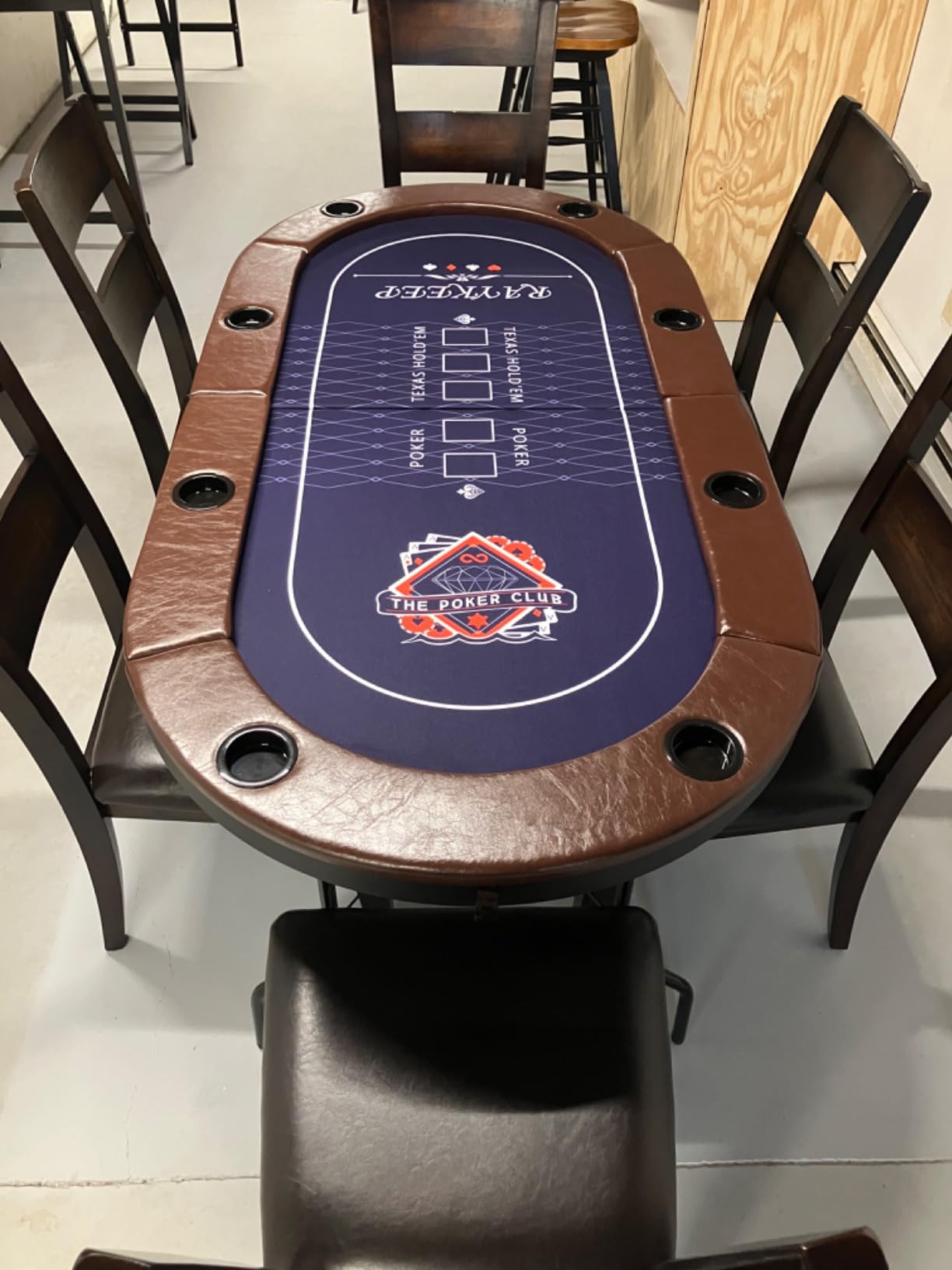RAYKEEP 8 Player Poker Table Foldable, 71