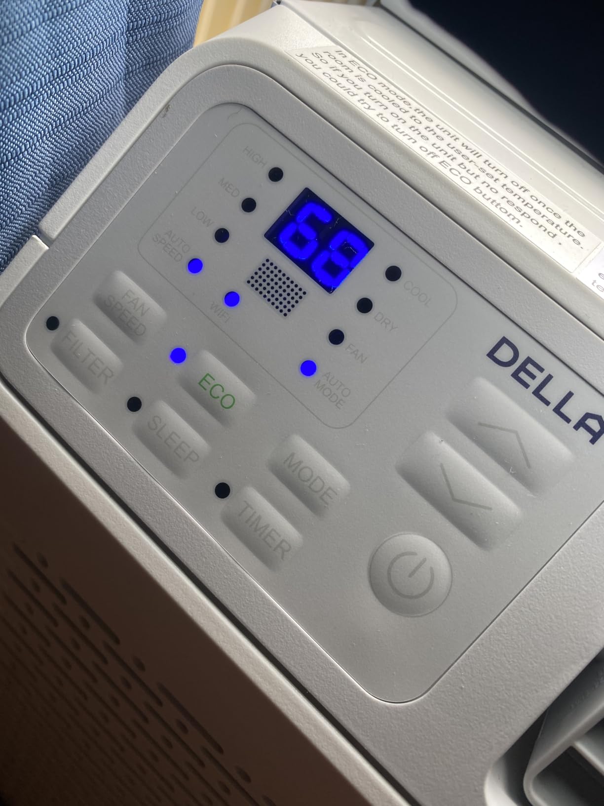 DELLA 8000 BTU Energy Saving Window Air Conditioner, Work with Alexa, Cools Up to 350 Sq. Ft, GEO Location, AC Unit with WIFI Smart Controls, Remote, Dehumidifier, Fan, Reusable Filter, Easy Install customer photo 2