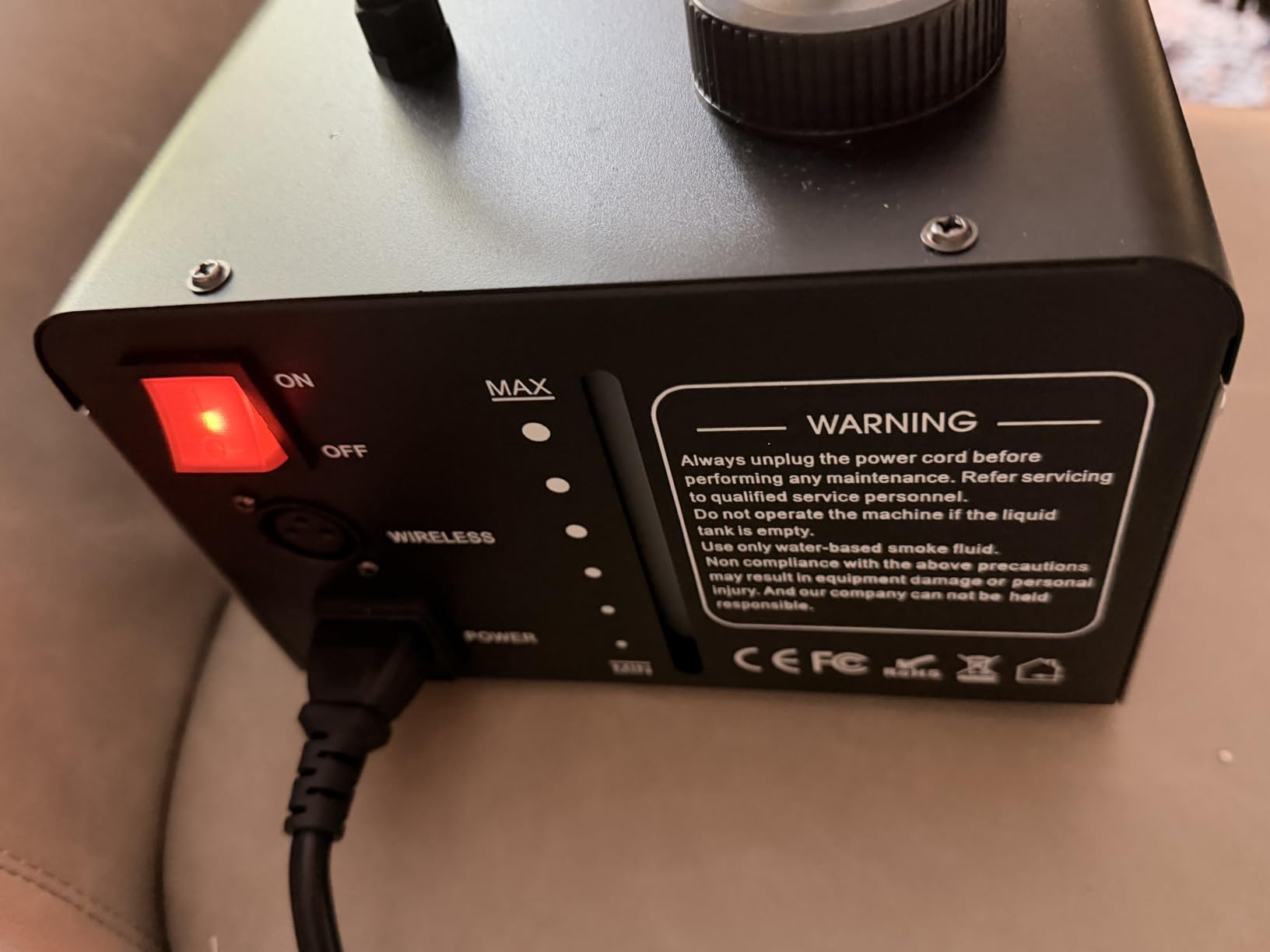 Fog Machine Halloween Outdoor 1200W with 18 LED Lights, Smoke Machine Fog with Remote, Perfect for Party, Stage, Wedding, Indoor customer photo 1
