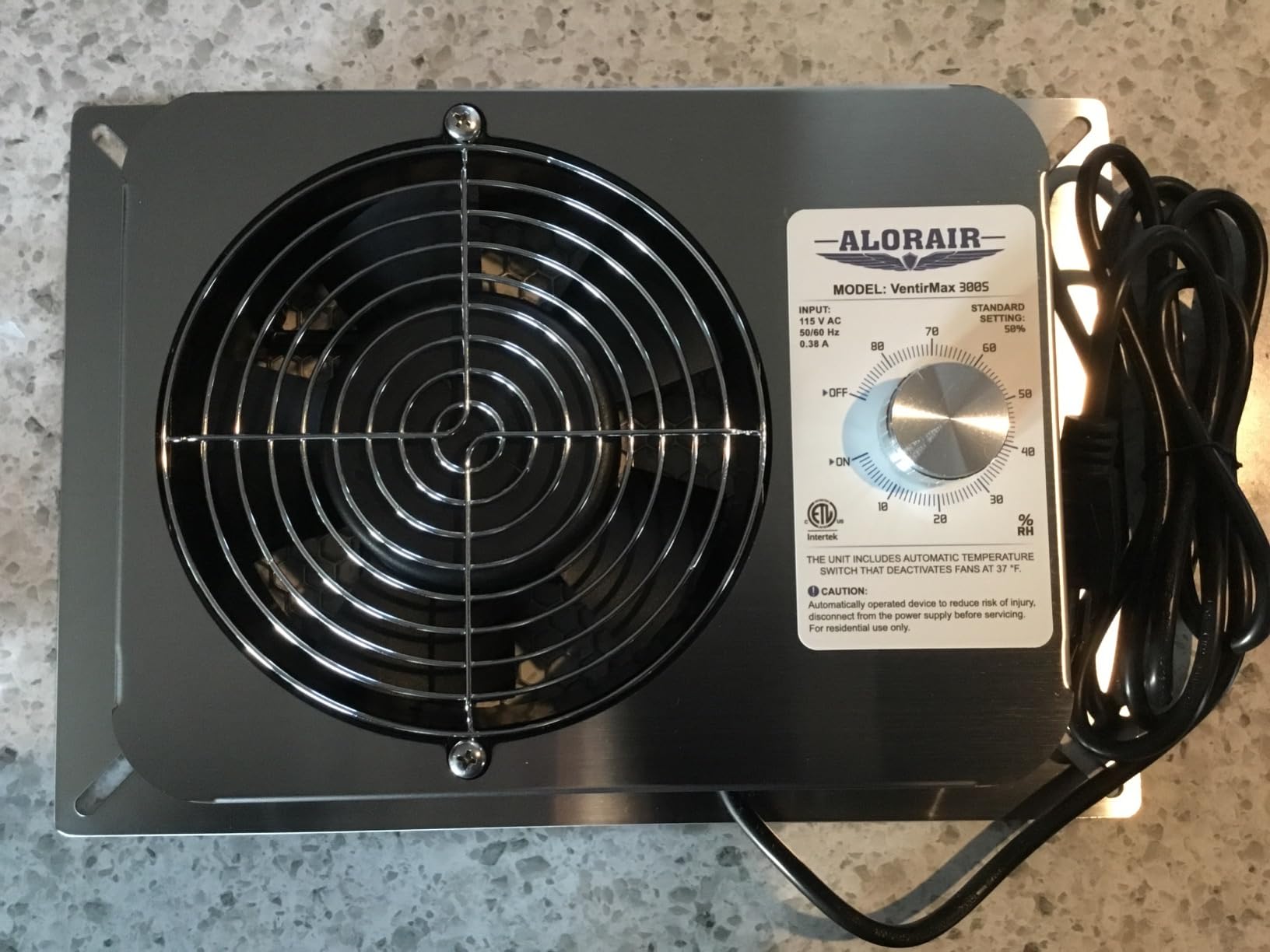 ALORAIR 570CFM Stainless Steel Crawl Space Fan with 10~80% Humidistat | Durable and Stubborn Casing, Built-In Isolation Net, Anti-Freeze Thermostat, Up for 950 Sq.Ft. for Garage, Attic, Grow Tent customer photo 1