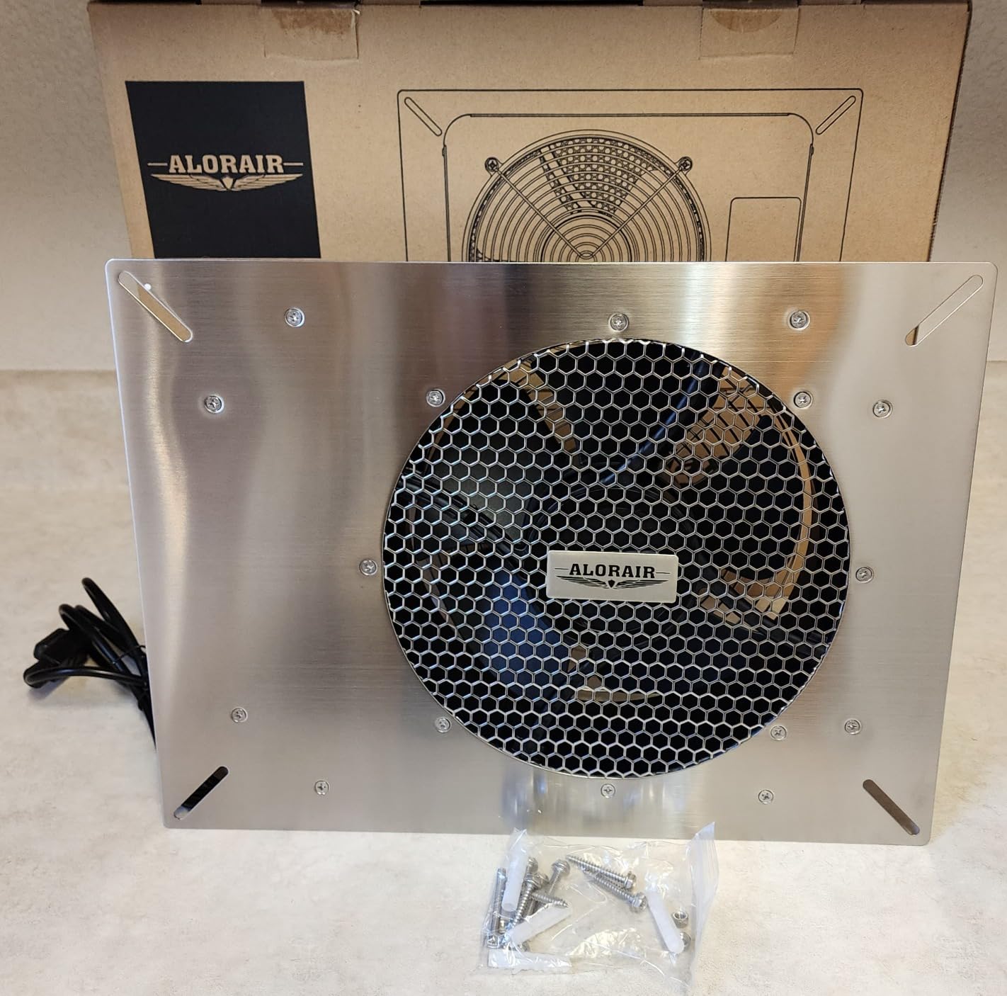 ALORAIR 570CFM Stainless Steel Crawl Space Fan with 10~80% Humidistat | Durable and Stubborn Casing, Built-In Isolation Net, Anti-Freeze Thermostat, Up for 950 Sq.Ft. for Garage, Attic, Grow Tent customer photo 2