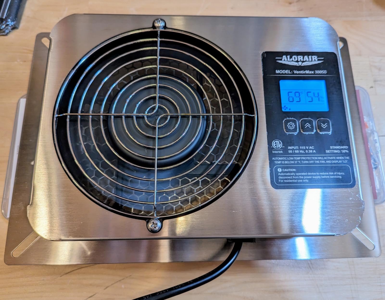 ALORAIR 570 CFM Crawl Space Fan with Humidistat and Digital Display | Stainless Steel Crawlspace Ventilator Fan with Timing Cycle, Freeze Protection, Thermostat, for Basement, Garage, Attic customer photo 1