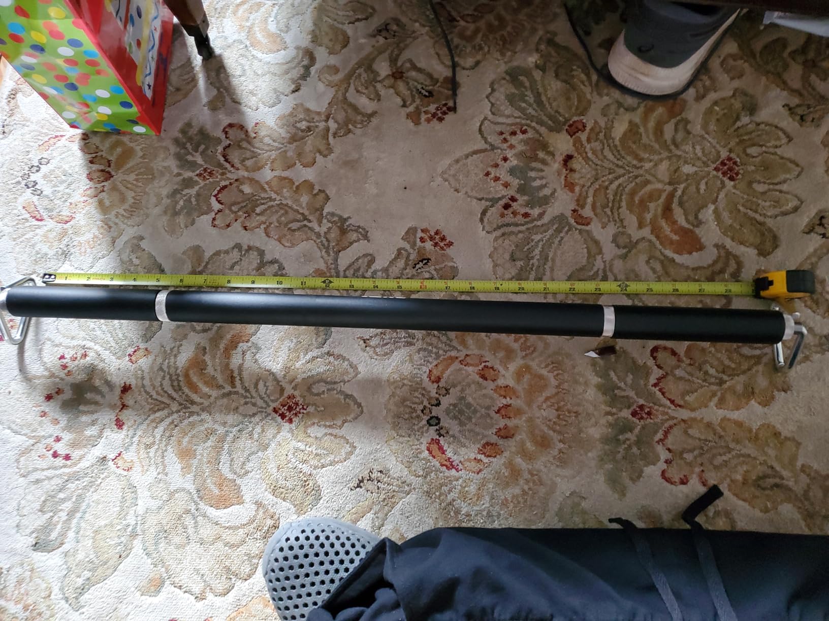 Resistance Band Bar, Length-Adjustable Detachable Heavy Duty Workout Bar for Resistance Band Training, Core Muscle Training, Home & Outdoor Workout, Max Load 800 Lbs customer photo 2