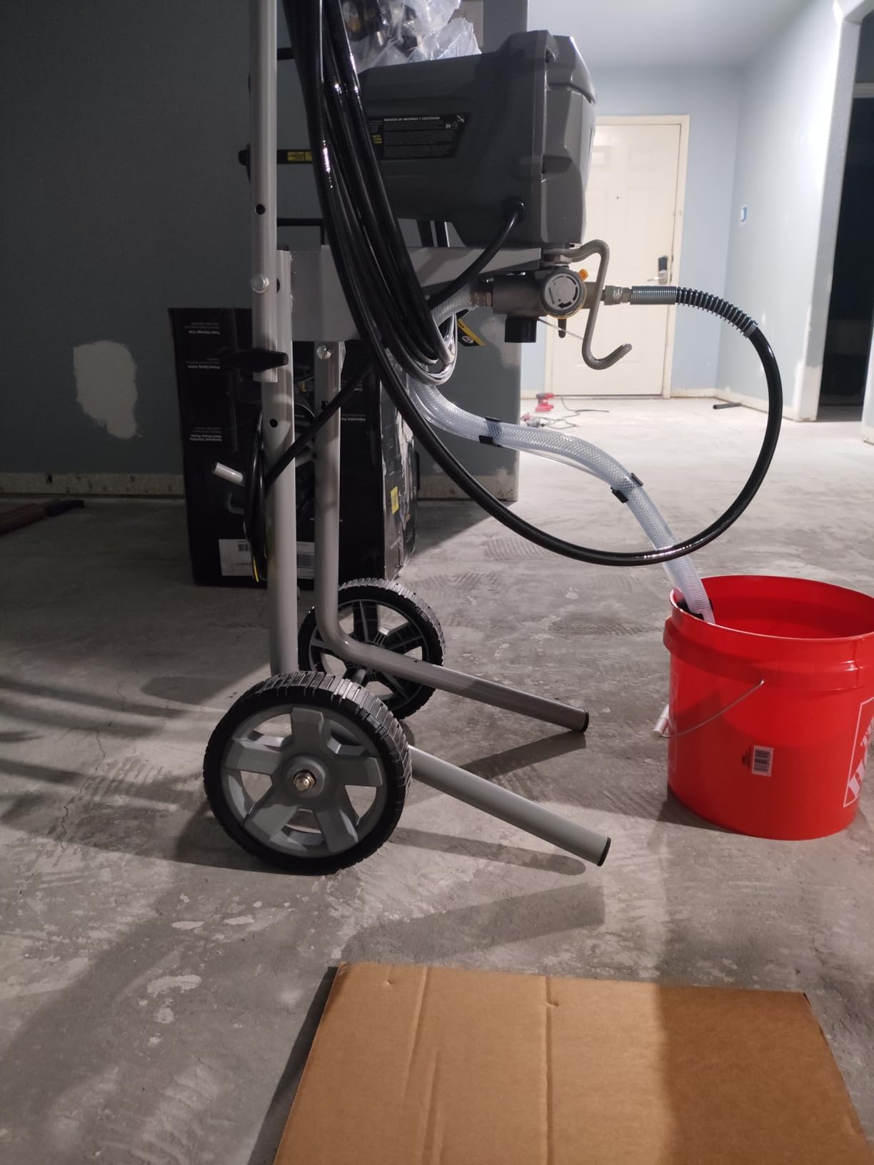 InoKraft MaXpray M3 Cart Airless Paint Sprayer, 3300 PSI 0.33 GPM | Thinning-free latex & acrylic spraying; large projects; includes 2x25 ft hoses, 18