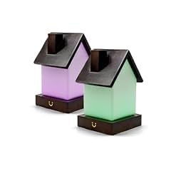 LuvLink Home Friendship Lamp v2 Extended WiFi Range - Bluetooth Setup - Wood & Glass Design (Set of Two, Natural) customer photo 2