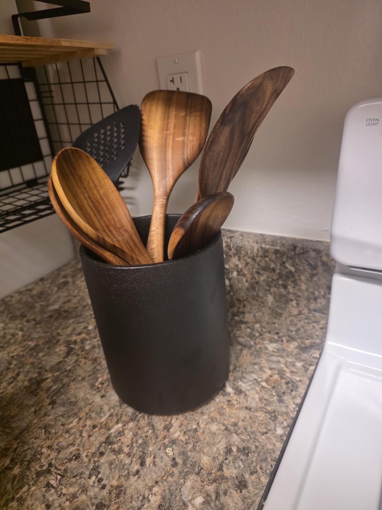 Nucookery Ceramic Kitchen Utensil Holder for Countertop Organizer 6.4