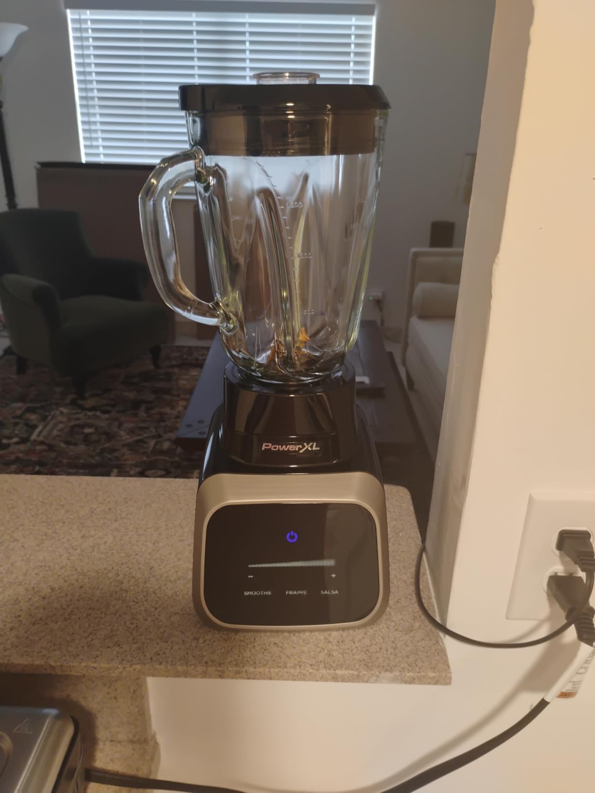 PowerXL Smart Pro Blender, BL6018, Smart Sensing Technology for Smooth Blends, Frappes, Salsas, 1800 Watts & 68 oz. Glass Pitcher customer photo 1