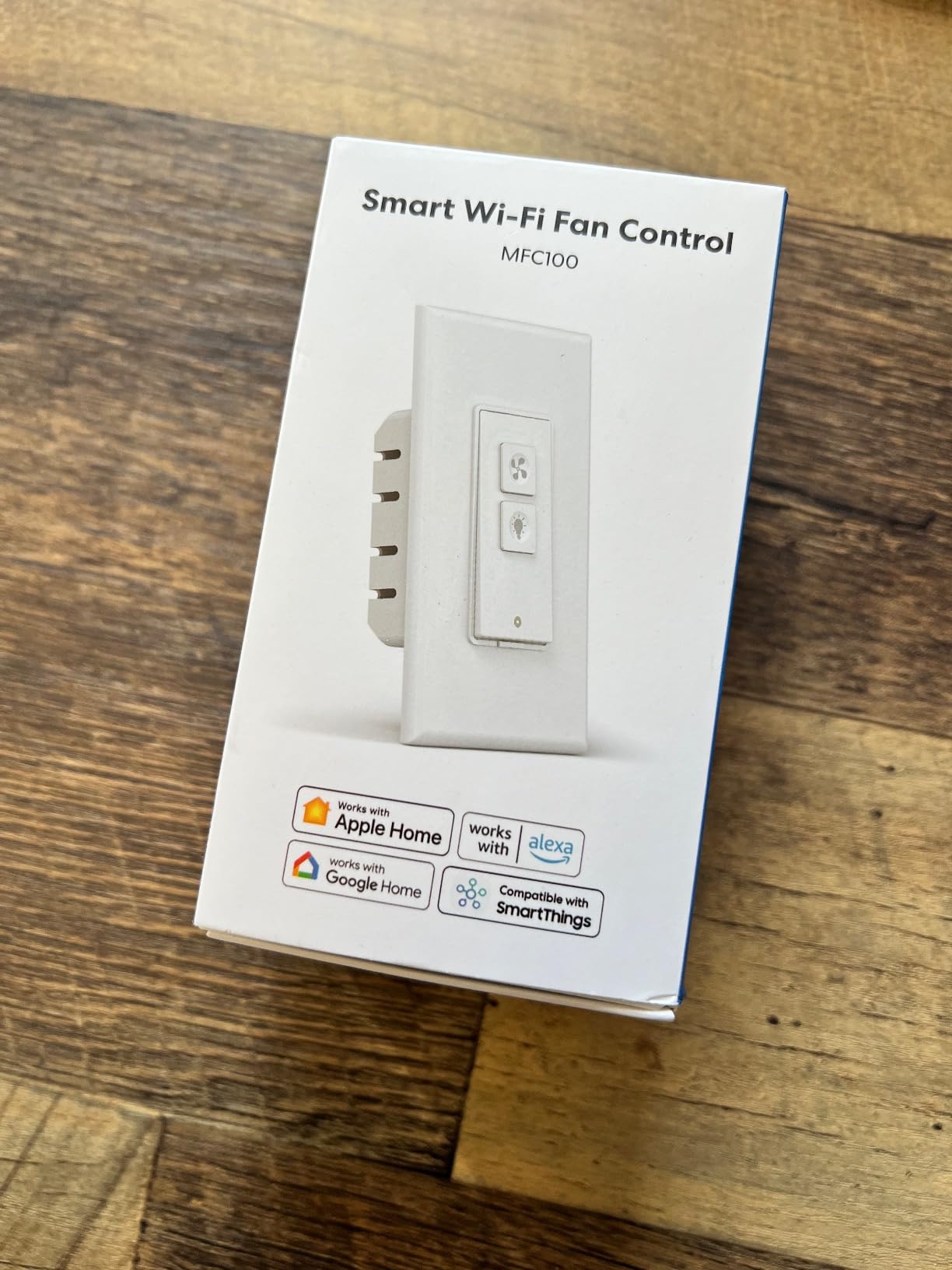 meross Smart Ceiling Fan Control and Dimmer Light Switch Works with HomeKit | Works With Alexa, Google Home, SmartThings, Adjustable 4-Speed Fan Control, 2.4G Wi-Fi Only, Neutral Wire Needed, Single Pole customer photo 2