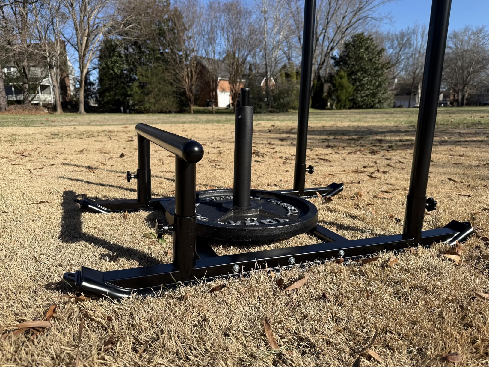 Dolibest Weight Sled, Fitness Sled, Workout Sled for Fitness Strength Training and Speed Improvement, Push-Pull Prowler Training, Suitable for 1-2