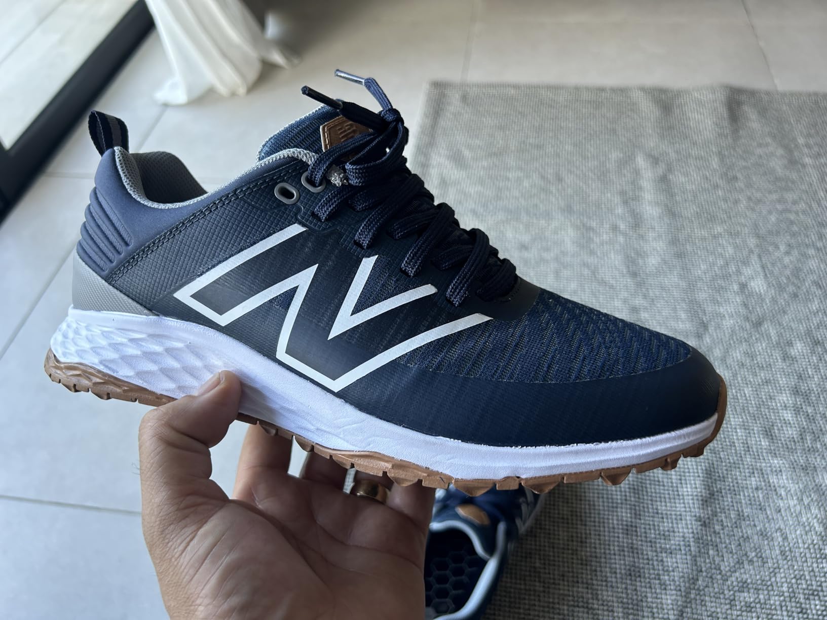 New Balance Men's Fresh Foam Contend V2 Golf Shoes customer photo 1