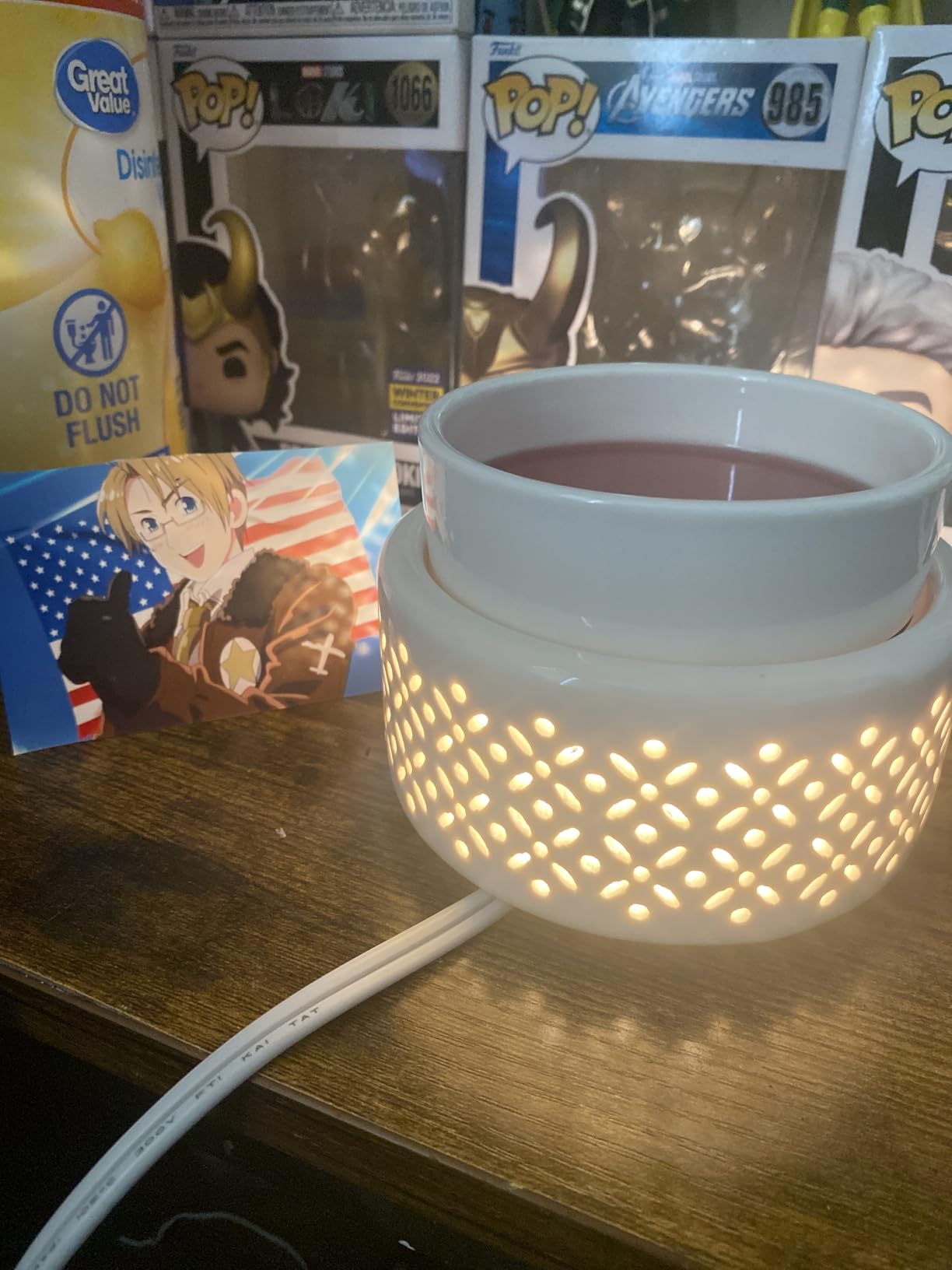 VICTORIA AROMA Ceramic Wax Melt Warmer - LED Night Light Candle Wax Warmer for Scented Wax, Electric Fragrance Wax Melter for Home, Office, Bedroom Decor, and Gifts customer photo 1