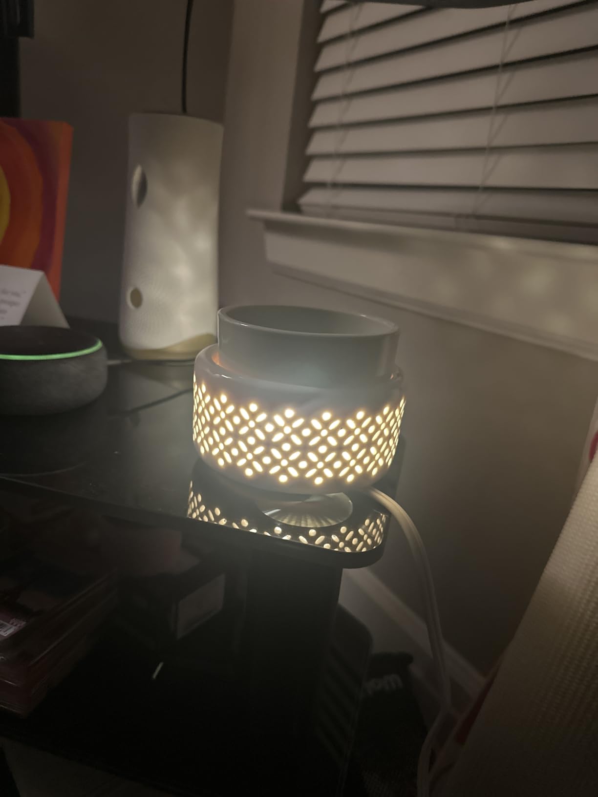 VICTORIA AROMA Ceramic Wax Melt Warmer - LED Night Light Candle Wax Warmer for Scented Wax, Electric Fragrance Wax Melter for Home, Office, Bedroom Decor, and Gifts customer photo 2