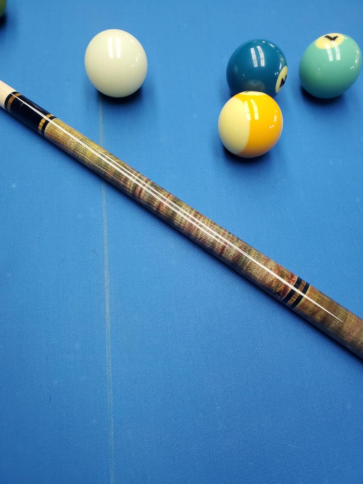 Meucci Pool Cue - All Natural Wood with Rainbow Stain - Pool Stick with Maple Forearm, Solid Wood Handle, High Impact Cue Tips for Low Deflection Pool Cue Stick - 19 Oz Professional Billiard Cue Stick customer photo 2