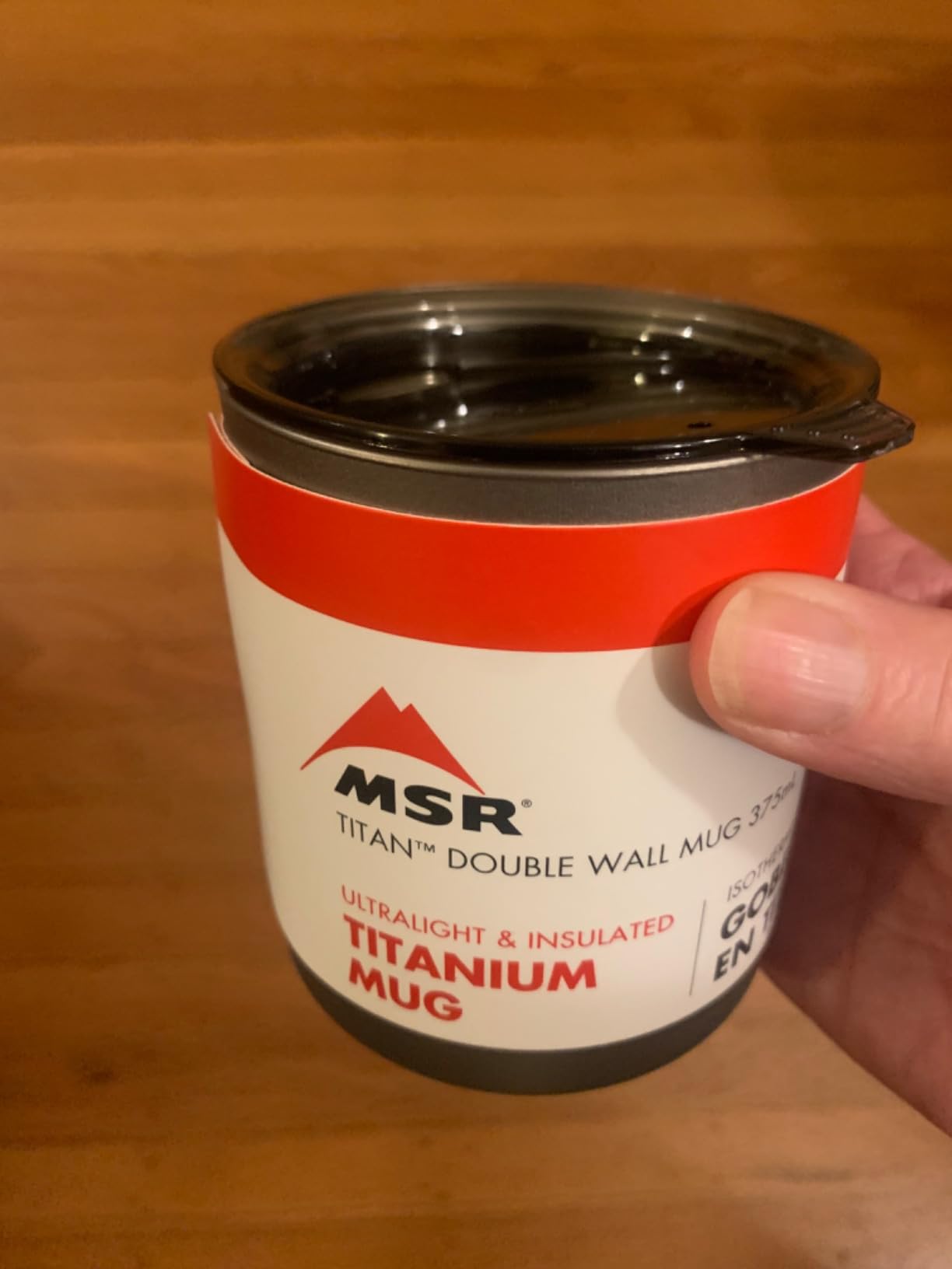 MSR Titan Ultralight Titanium Double Wall Camp Mug with Lid customer photo 2