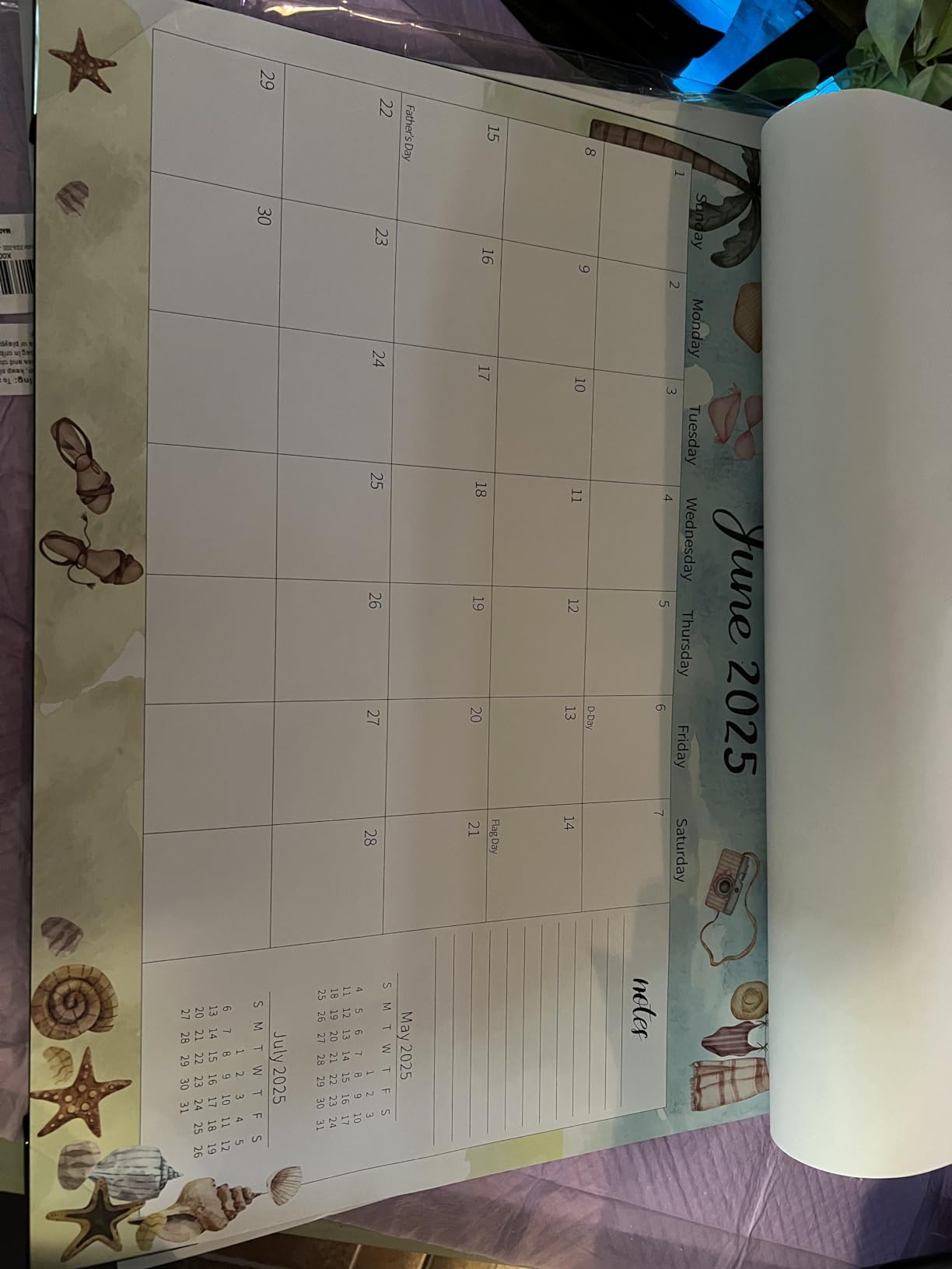 GuassLee Large Desk Calendar 2026-2027, 19 Months, 22