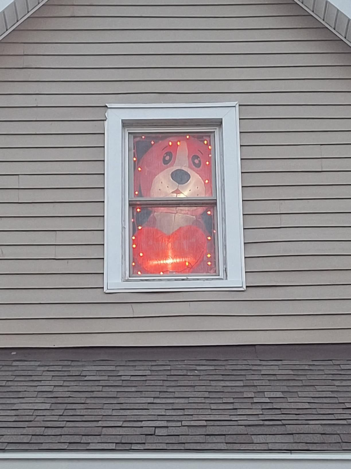 4ft Mothers Day Inflatables Pink Dog with Heart Decoration, LED Blow Up Lighted Decor Indoor Outdoor Holiday Art Decor Romantic Gift for Anniversary Wedding Party customer photo 1