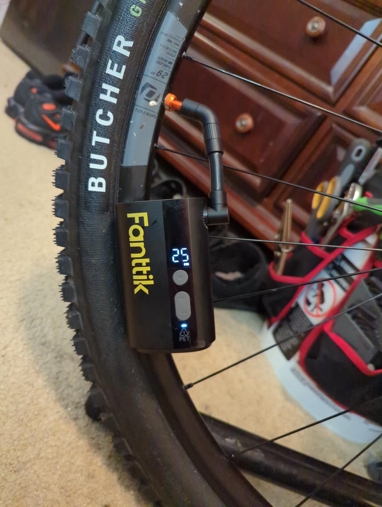 Fanttik X9 Ace Mini Electric Bike Pump, 150PSI, 32s Inflate, Auto Stop customer photo 1