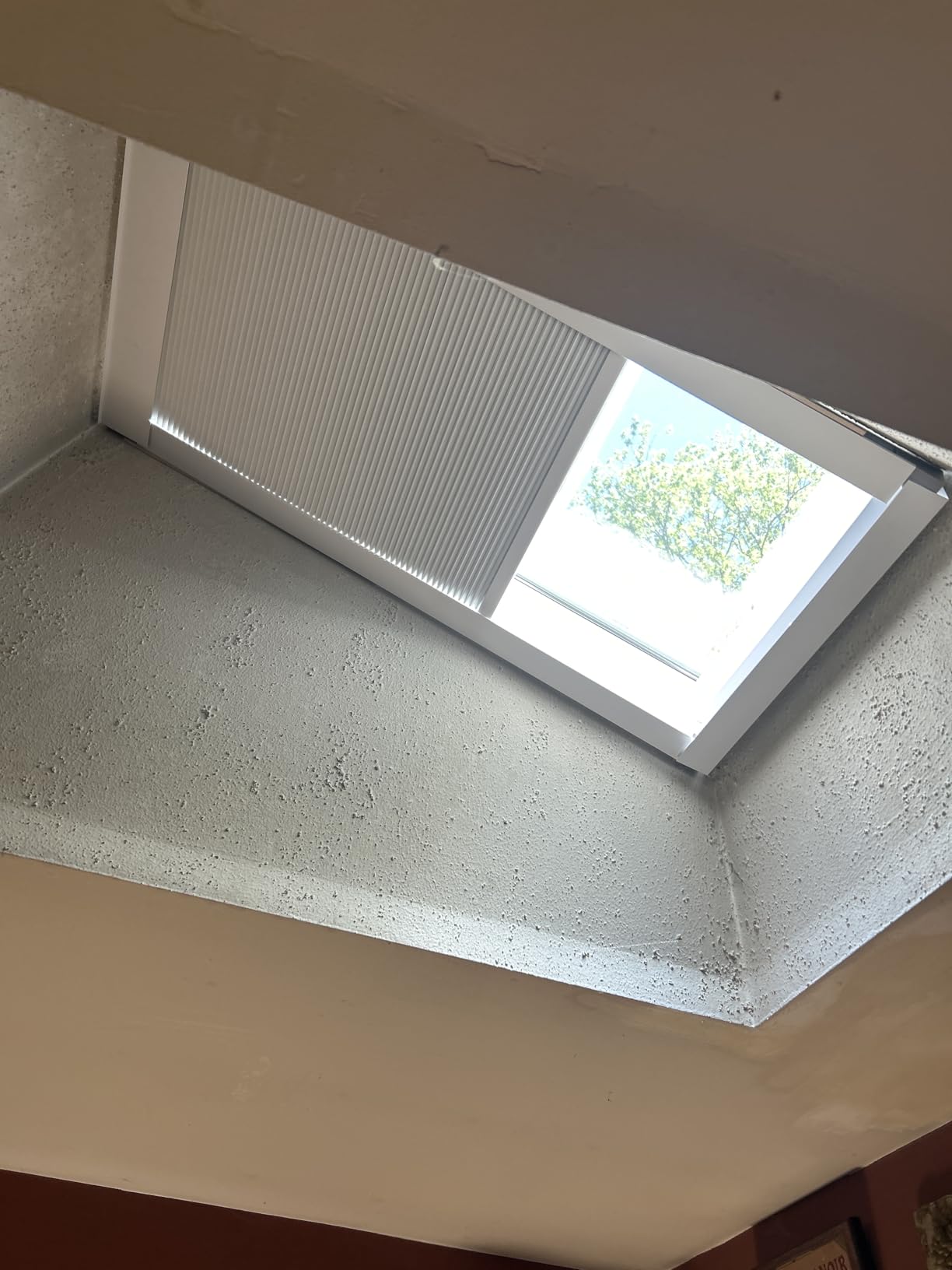 TIPIACE New Upgrade Rechargeable Motorized Skylight Blinds (White 93021A) | Silent Motorized Cellular Honeycomb Blinds for Skylight, Remote & Smart Voice Control, Full Blackout Fabric, Heat insulation customer photo 2