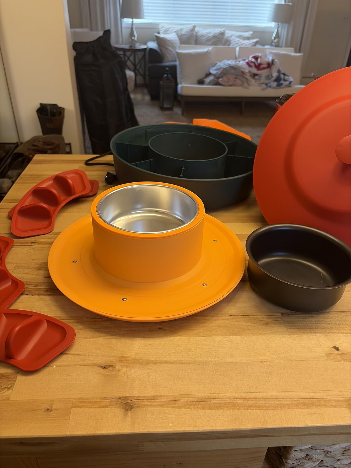 Taco Tuesday Kit - Taco Bar Serving Set for a Party - 30oz Heated Pot, 4 Taco Holders, & Detachable Lazy Susan Tray - Taco Night Fiesta - Unique Couple & Housewarming Gift Set Ideas customer photo 2