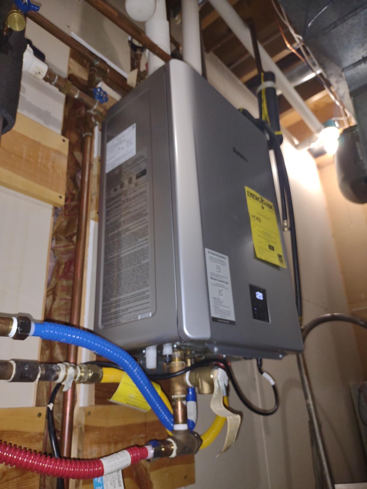 Rinnai RX130iN Condensing Smart Sense Tankless Water Heater | 7.1 GPM, 130k BTU, Smart Sense Supports Natural Gas or Propane, and Indoor/Outdoor, Endless Hot Water, Save Space customer photo 2