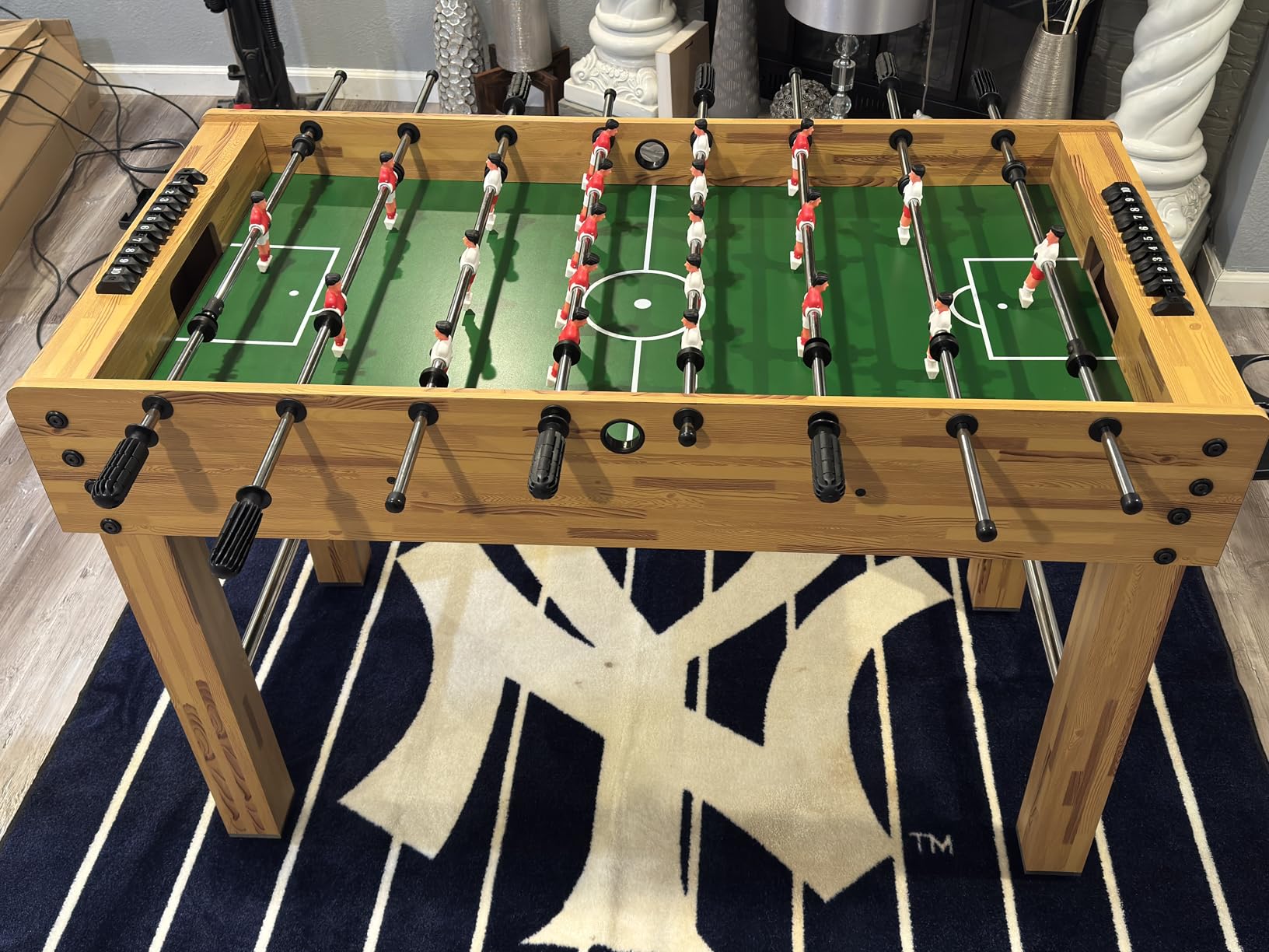 Best Choice Products Foosball Table for Kids and Adults, Game Room Soccer Game Table w/ 2 Balls, 2 Cup Holders, Ergonomic Handles, Chrome Finished Metal Bars customer photo 1