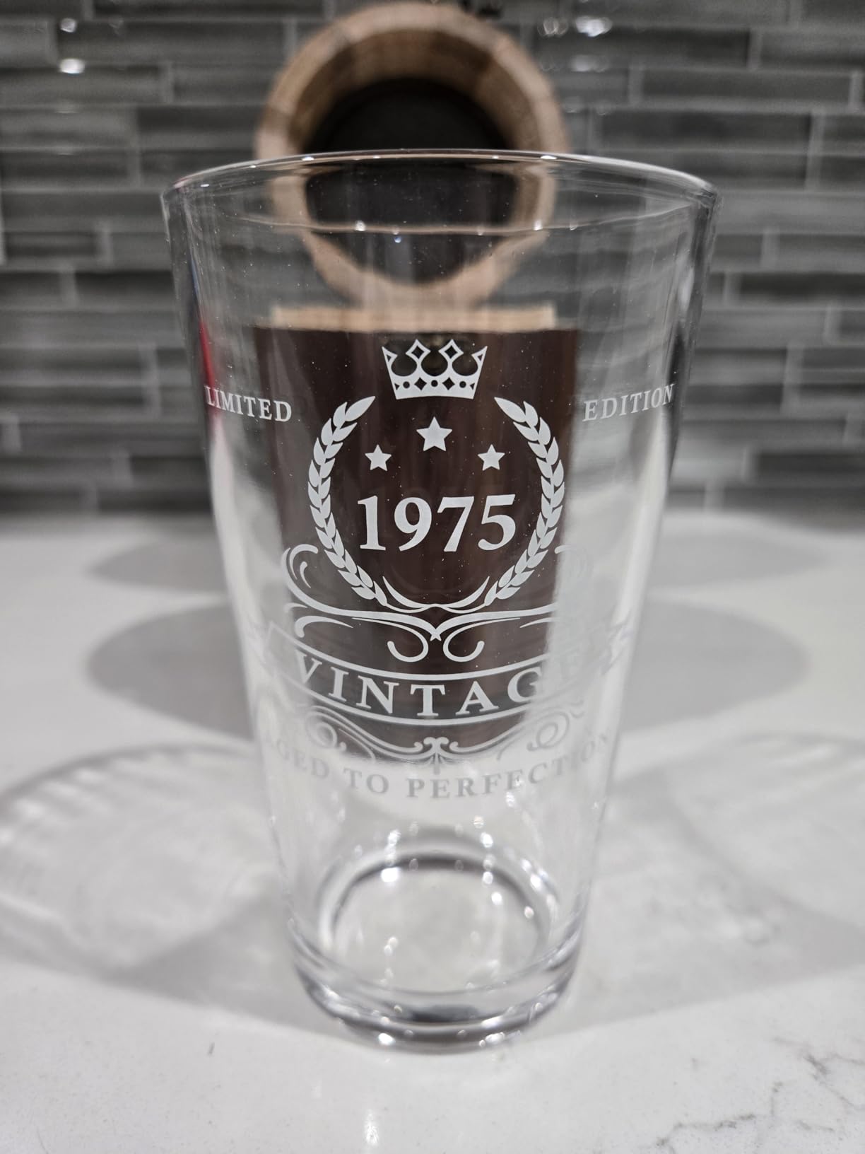 LIGHTEN LIFE 50th Birthday Gifts for Men 16oz, 1976 Beer Glass in Barrel Box, 50th Birthday Gift Ideas, 1976 Pint Glass for 50 Years Old Dad, Husband customer photo 1