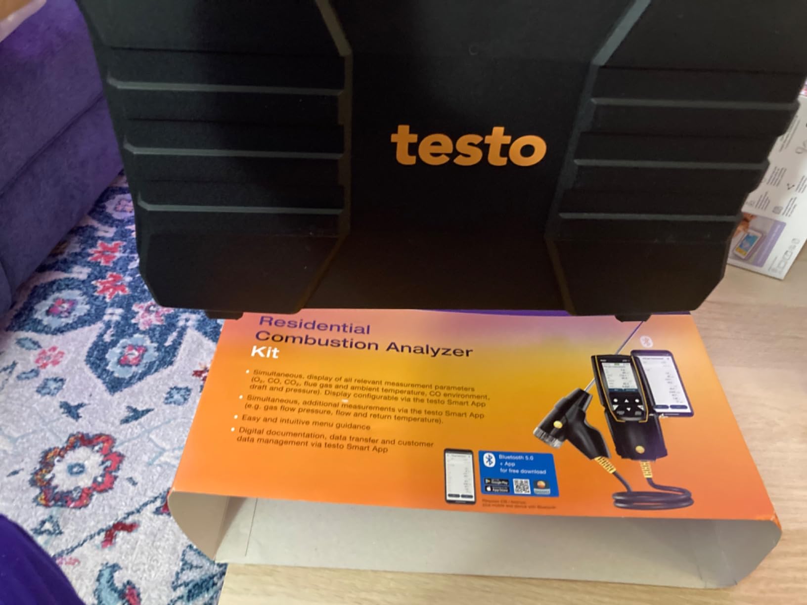 testo 310 II Combustion Analyzer HVAC - Combustion Leak Tester for Temperature, Flue Gas & Pressure - Natural Gas Leak Detector with Smart App and Probe customer photo 2