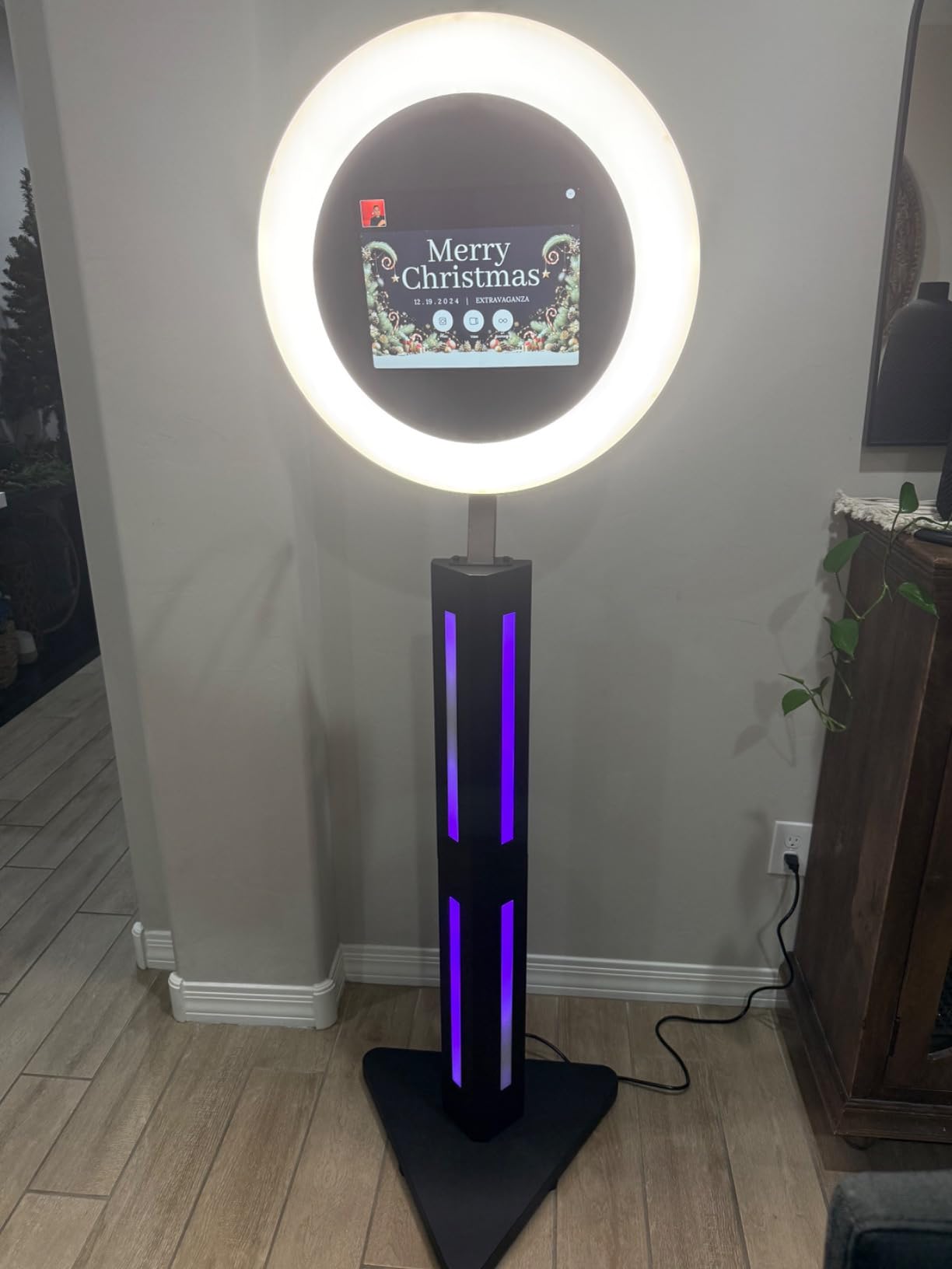 Portable Photo Booth Stand Shell with Flight Case, Fits for 12.9in 11in 10.9in 10.2in iPad, Selfie Photo Booth with ChackTok PhotoBooth VIP Member, Ideal for Parties, Wedding and Events customer photo 2