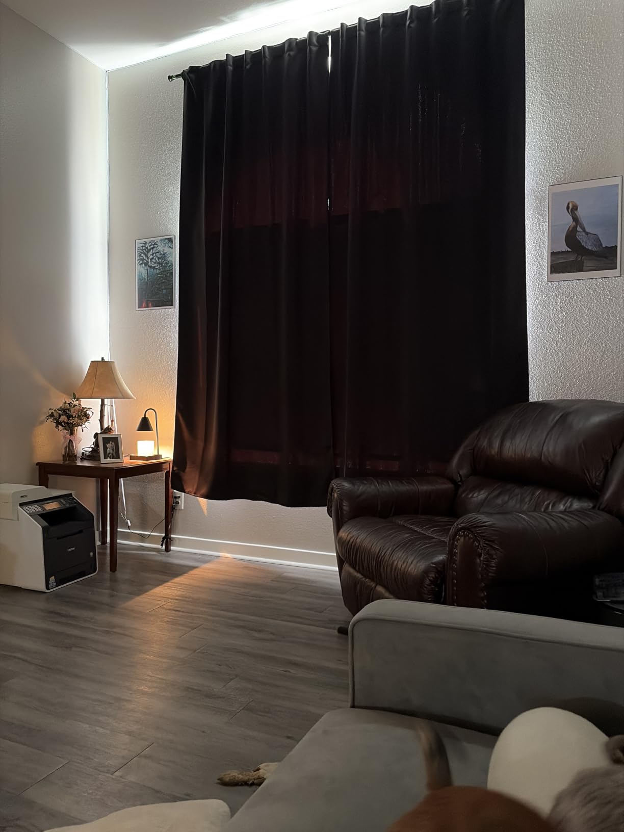 Joydeco Blackout Curtains for Bedroom, Black Out Curtains 108 Inch Long, Room Darkening Noise Reducing Wrinkle-Free Drapes, 108'' Long Drapes for Living Room 2 Panels (W52 x L108 Inch) customer photo 1