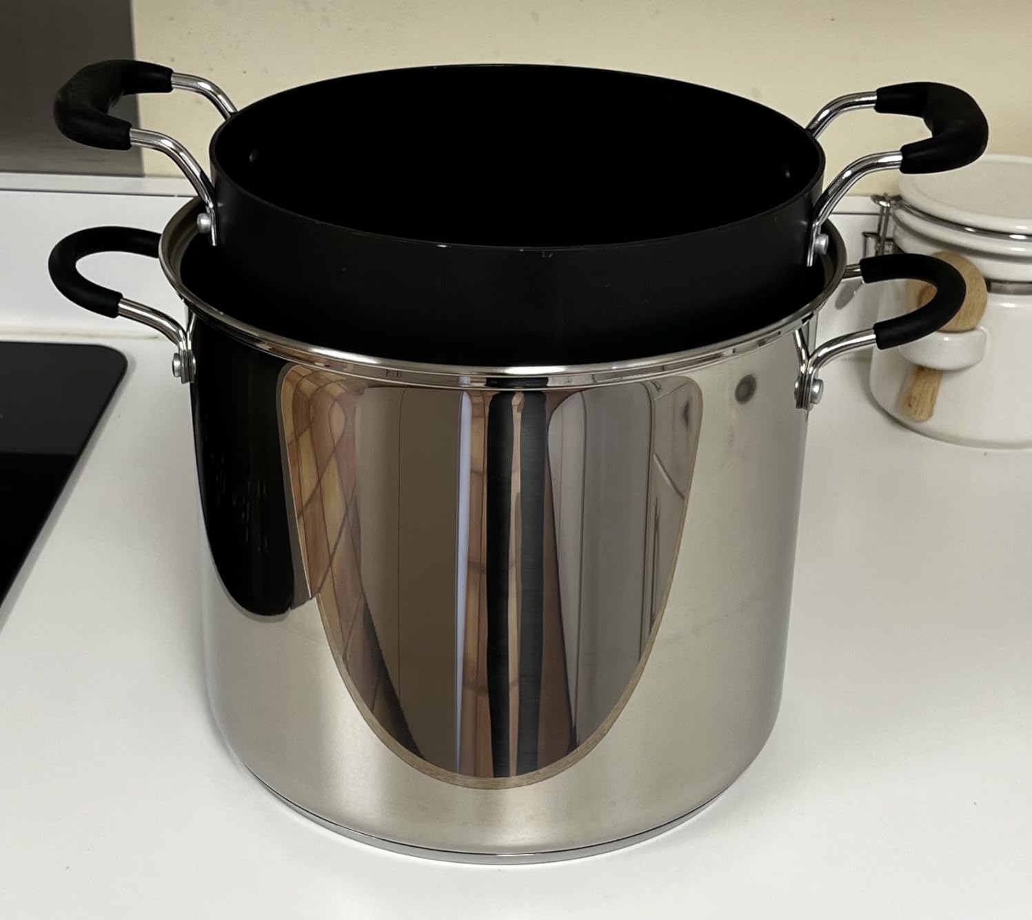 Cook N Home Stainless Steel Water Bath Canning Pot with rack and Lid, | 20 Quart Large Pots Steam Canner - Home Canning Pot for Preserving, Pickling and Jams, All Stovetops Compatible customer photo 2