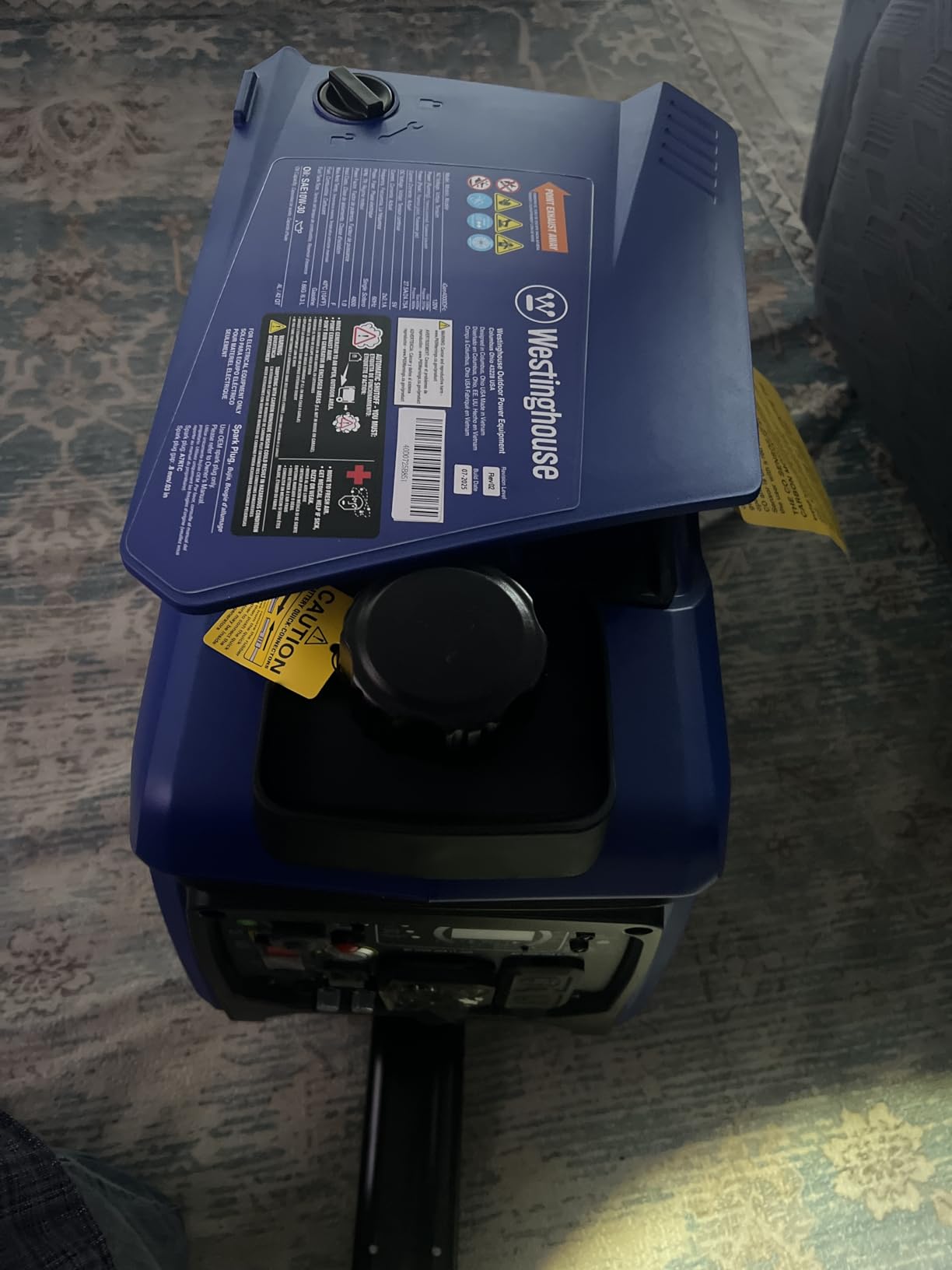 Westinghouse 4000 Peak Watt Super Quiet Dual Fuel Portable Inverter Generator, Remote Electric Start, Gas & Propane Powered, RV Ready, CO Sensor, Parallel Capable (iGen4500DFc class) customer photo 2